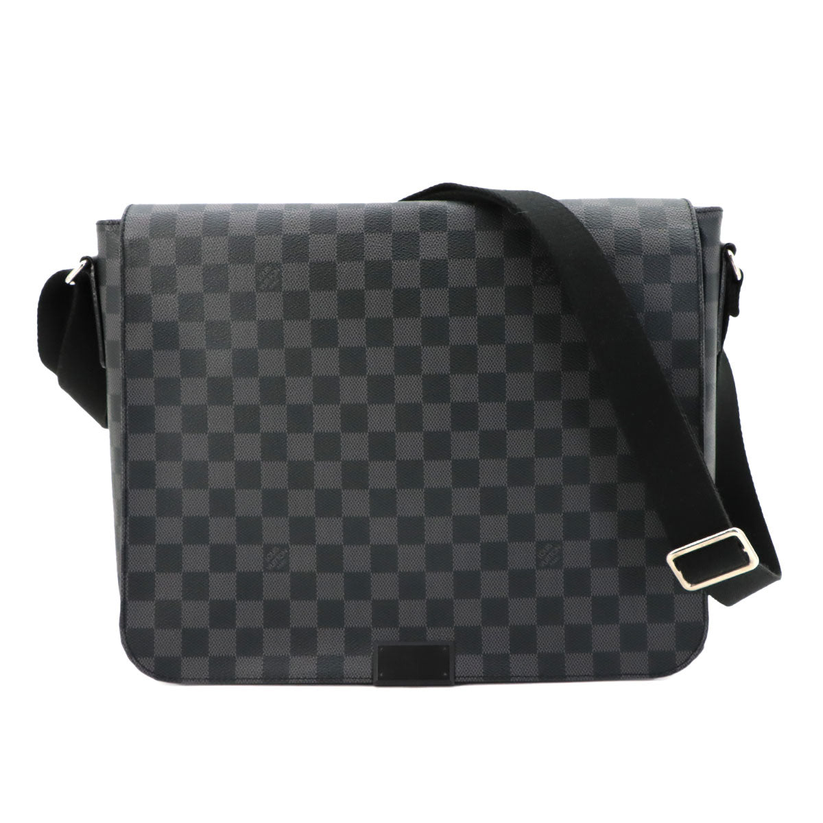 Damier Graphite District GM Shoulder Bag Black N41271