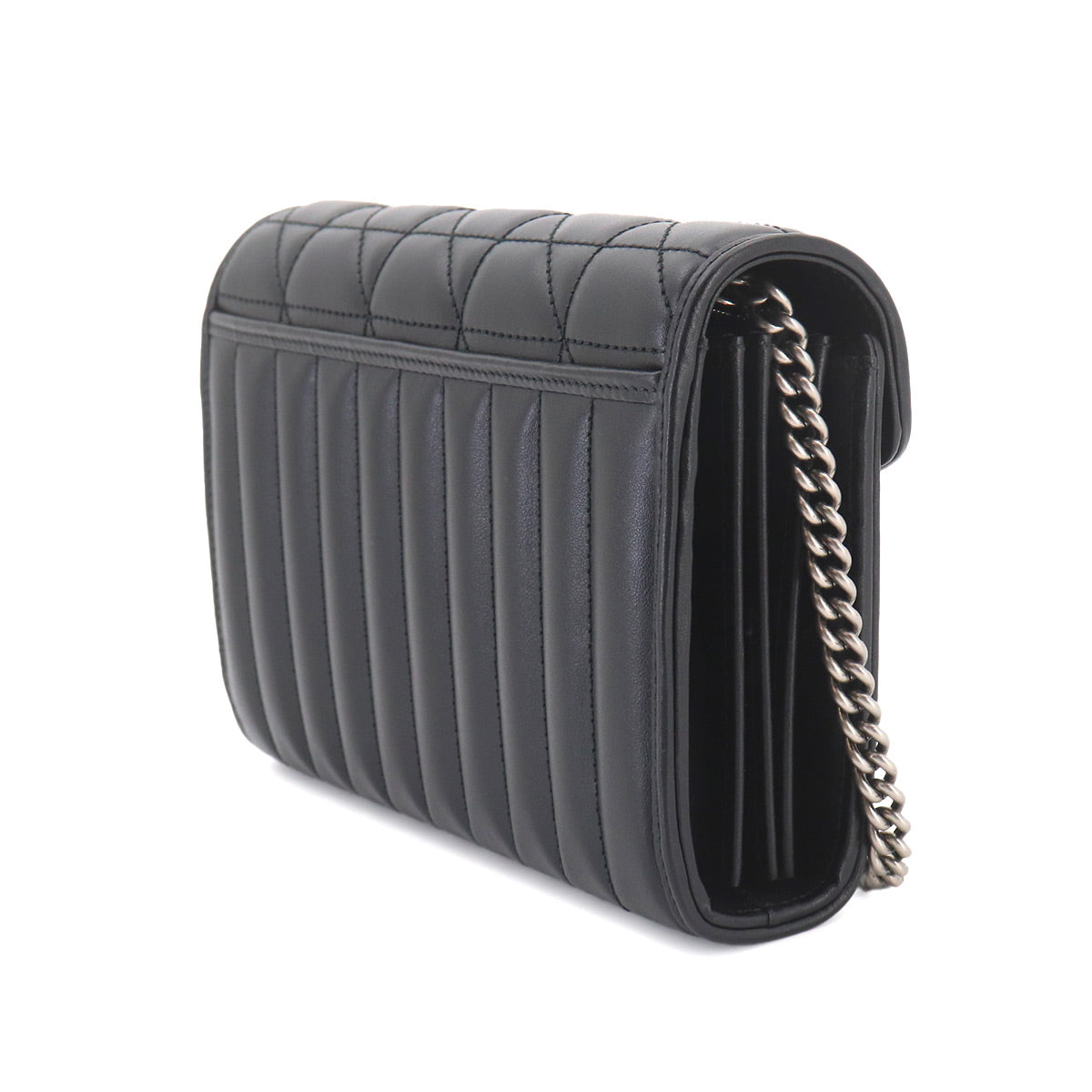 GG Marmont Chain Wallet Leather Black 474575