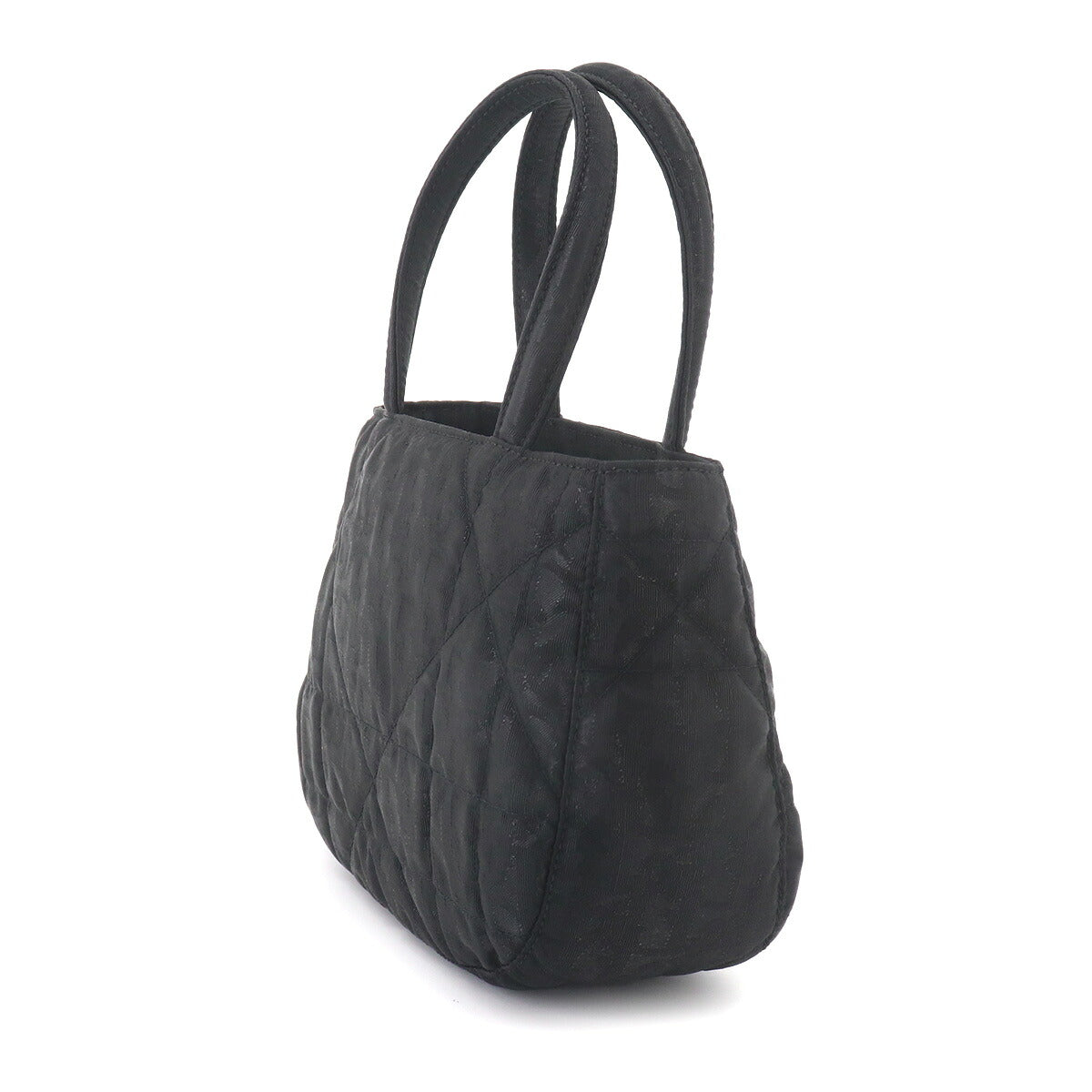 Trotter Mini Hand Bag Nylon Leather Black Purse