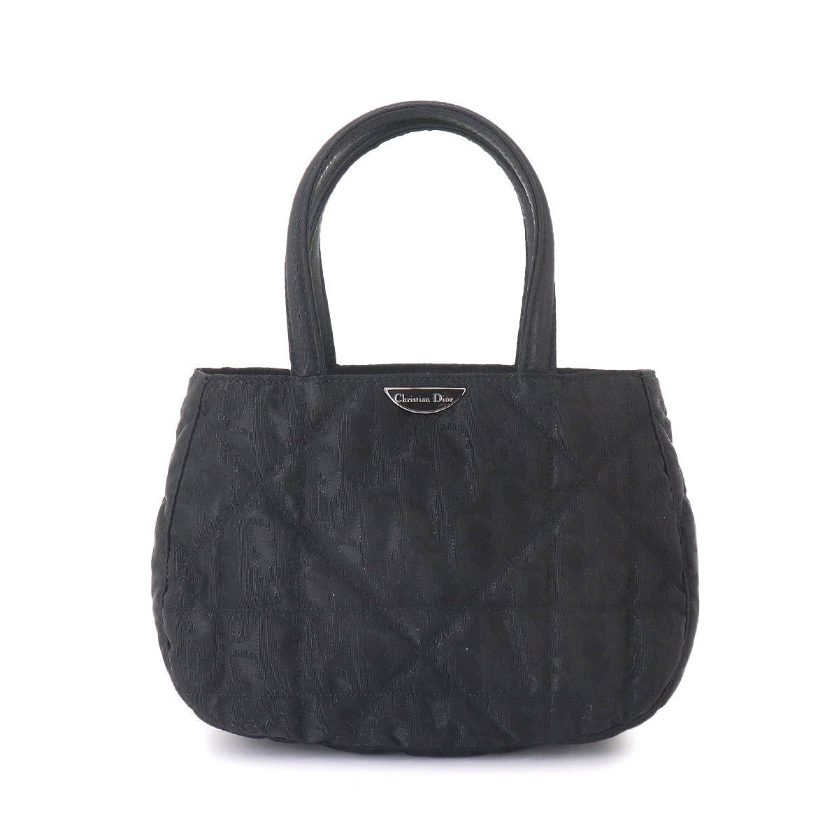 Trotter Mini Hand Bag Nylon Leather Black Purse