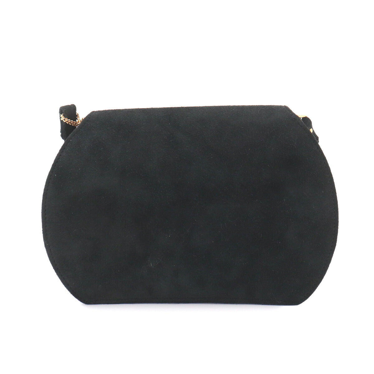 Shoulder Bag Suede Black Vintage Purse