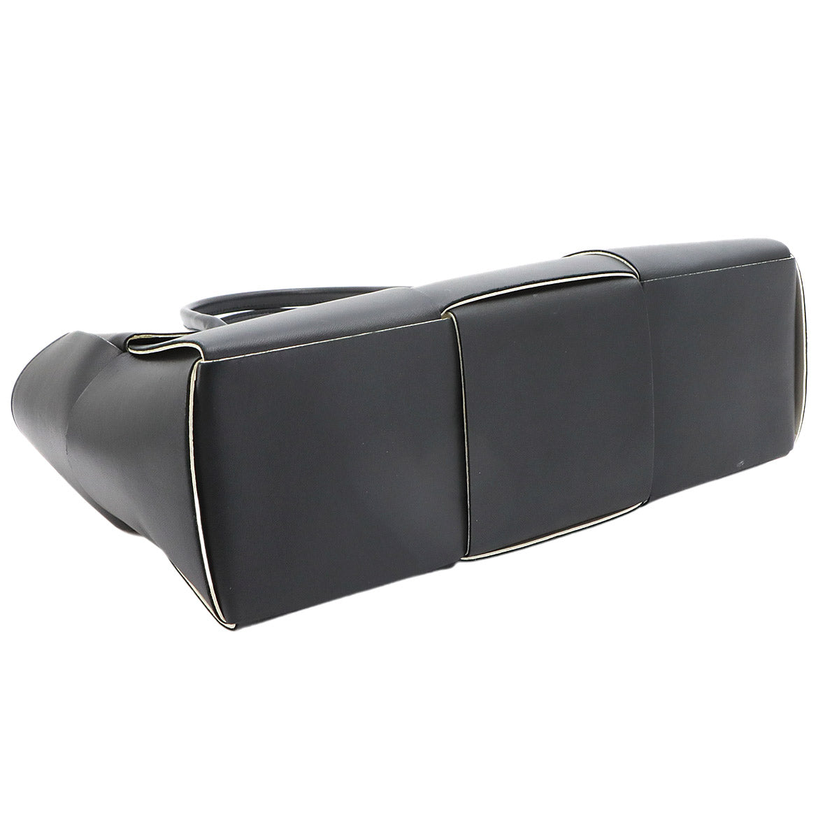 Intrecciato Medium Arco Tote Bag Leather Black