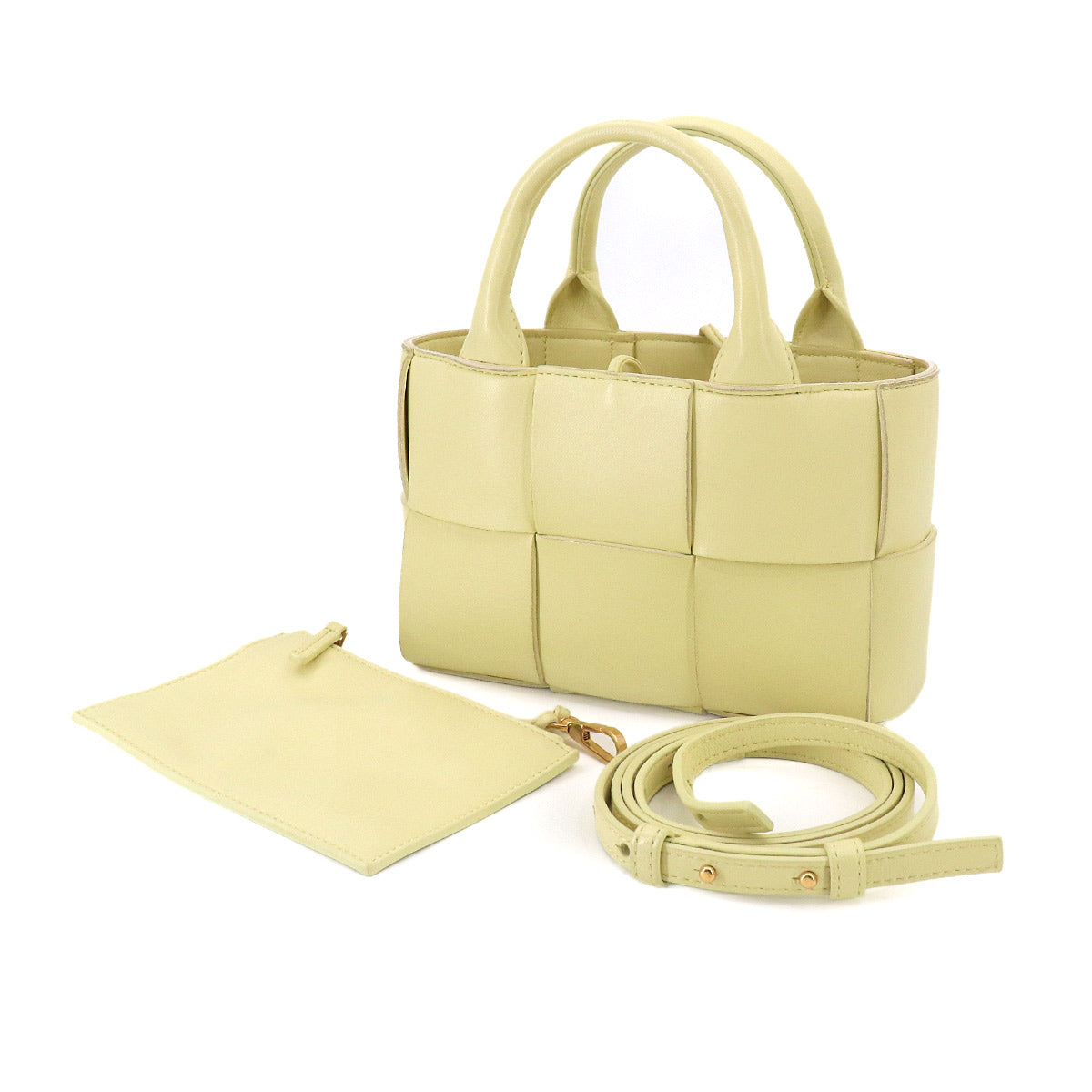 Intrecciato Candy Arco Tote Shoulder Bag Leather