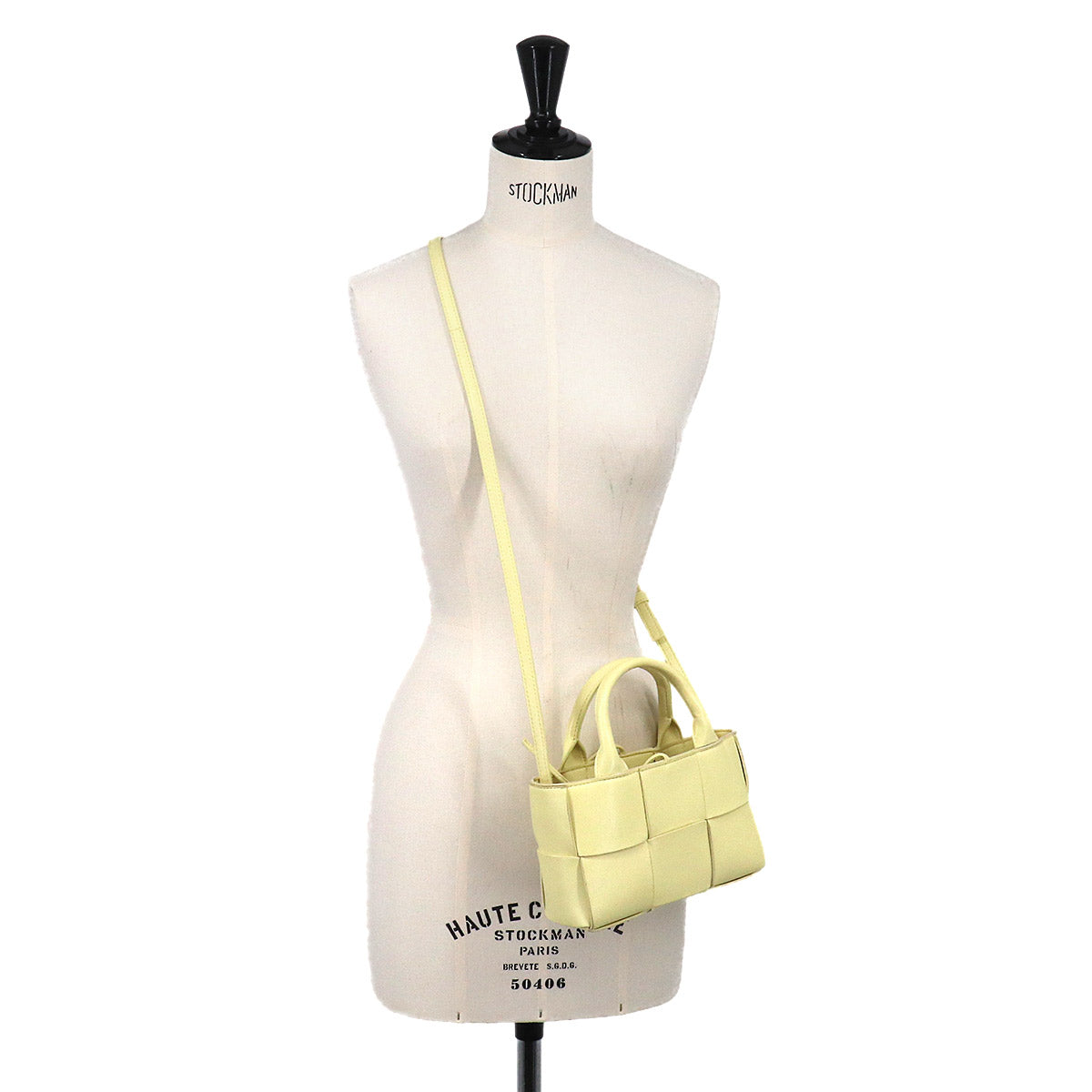 Intrecciato Candy Arco Tote Shoulder Bag Leather
