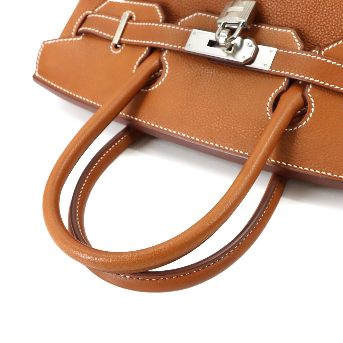 Birkin 30 Barenia Faubourg Fauve Hand Bag Purse