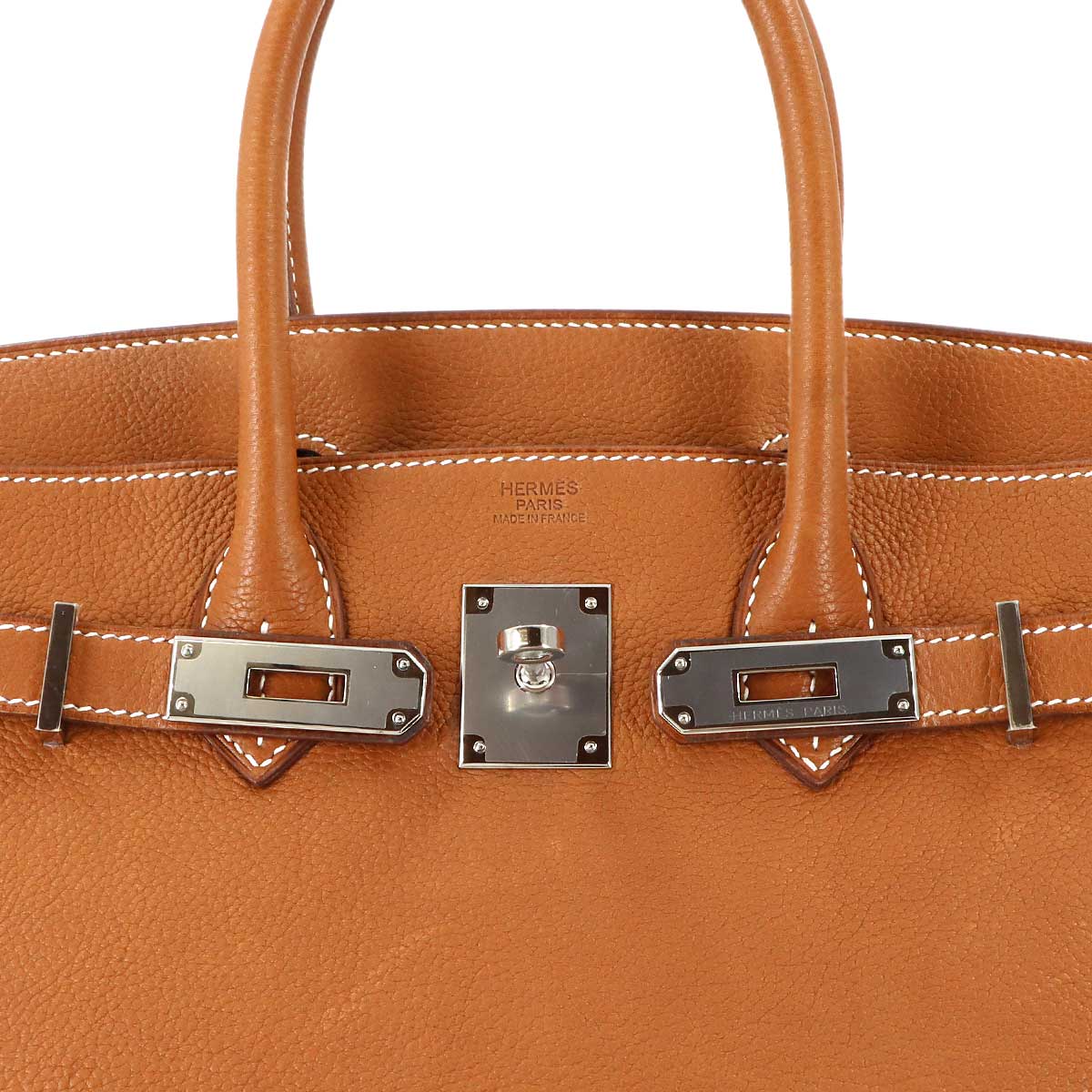 Birkin 30 Barenia Faubourg Fauve Hand Bag Purse