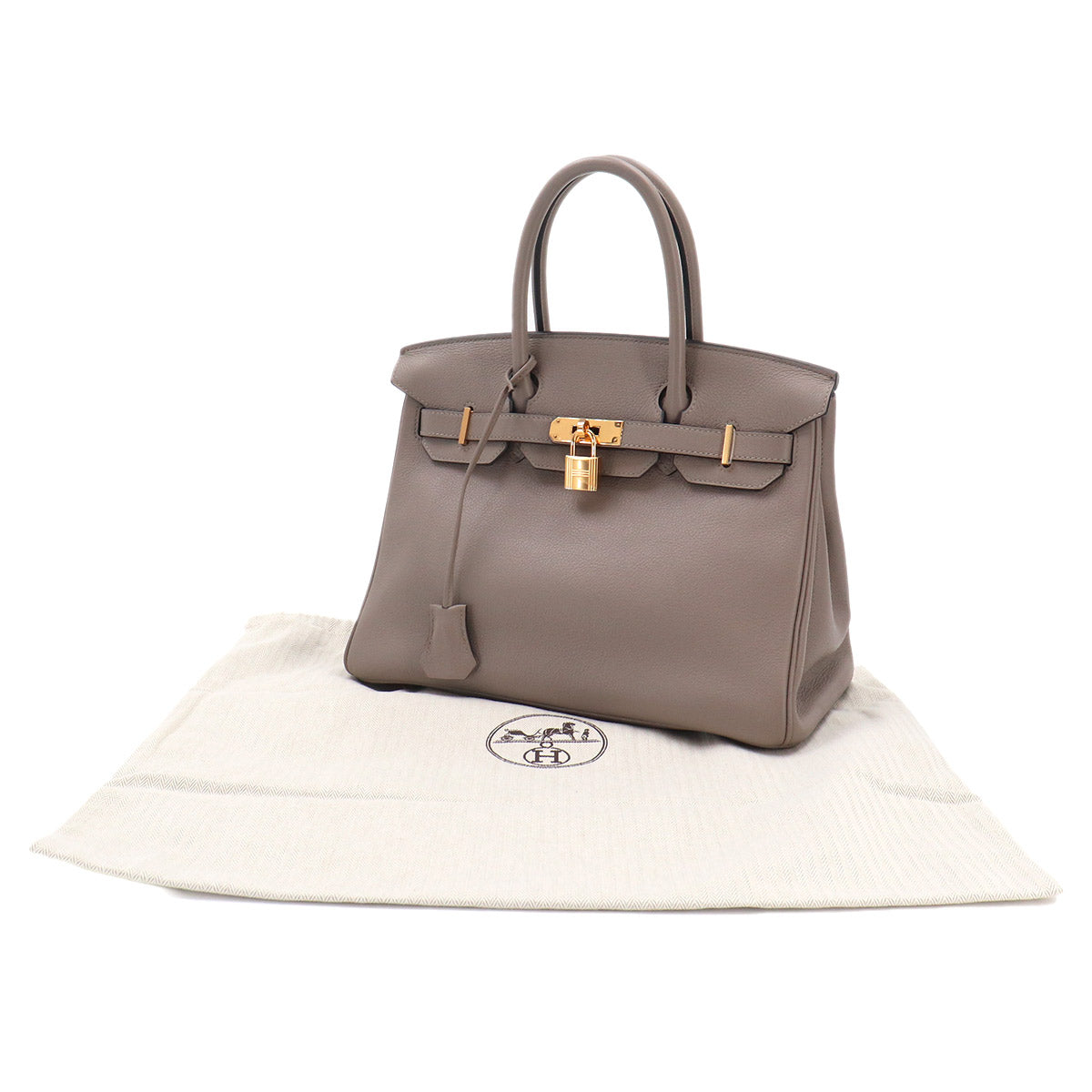 Birkin 30 Taurillon Novillo Gris asphalt Hand Bag Purse
