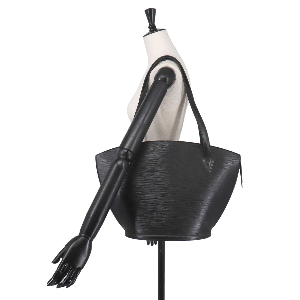 Epi Saint Jacques Shopping Tote Bag Leather Noir M52262