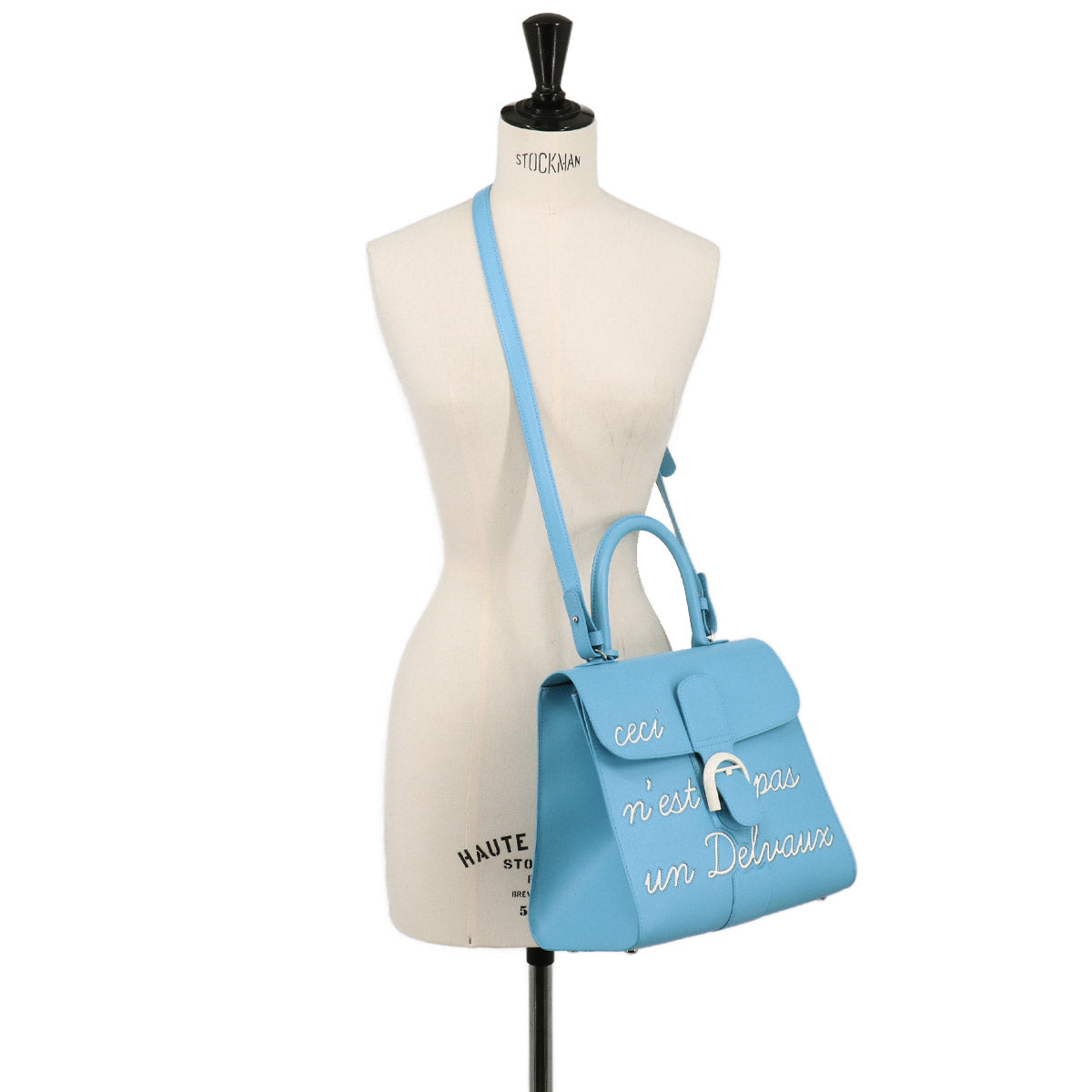 Brillant L'Humour MM Hand Shoulder Bag Leather Ciel