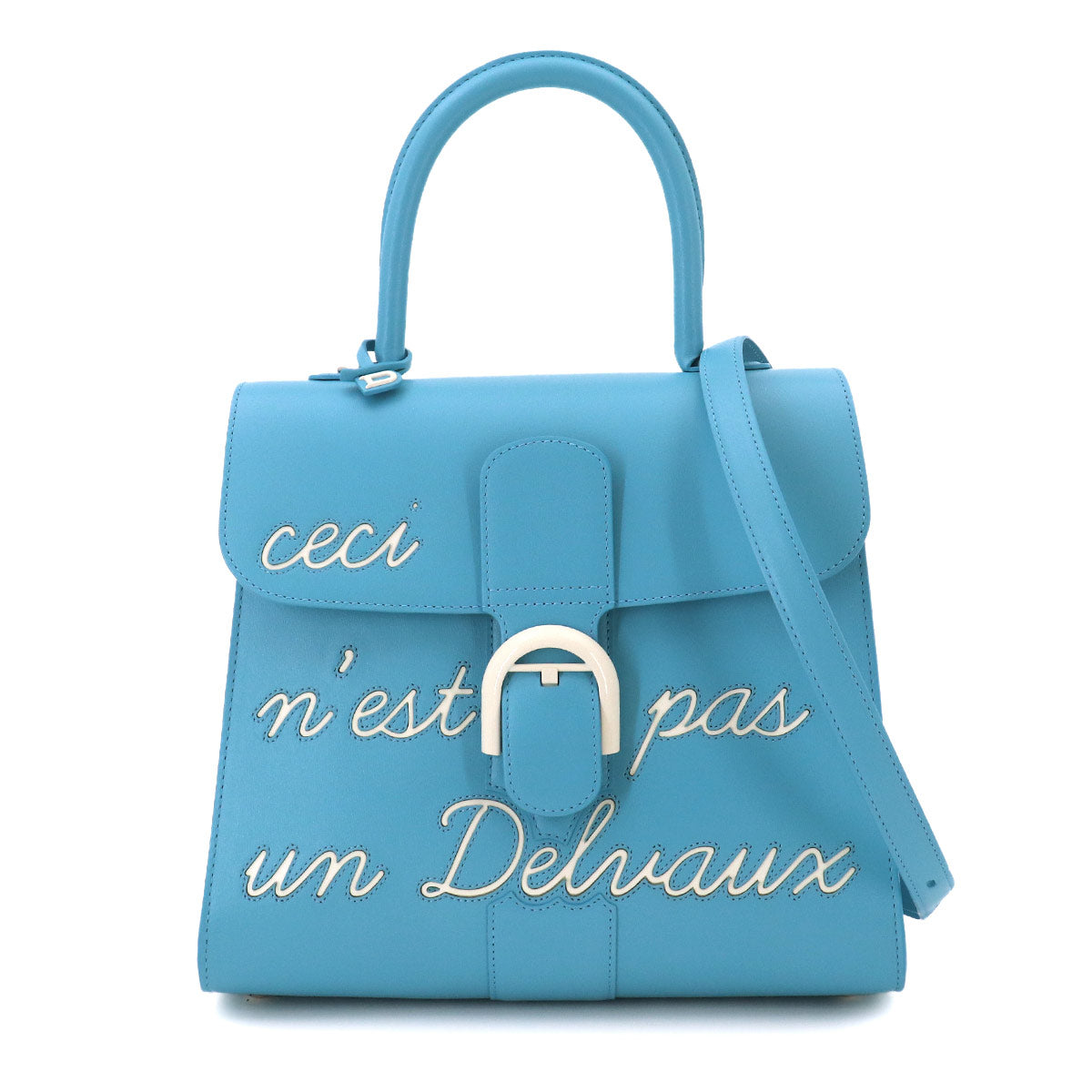 Brillant L'Humour MM Hand Shoulder Bag Leather Ciel