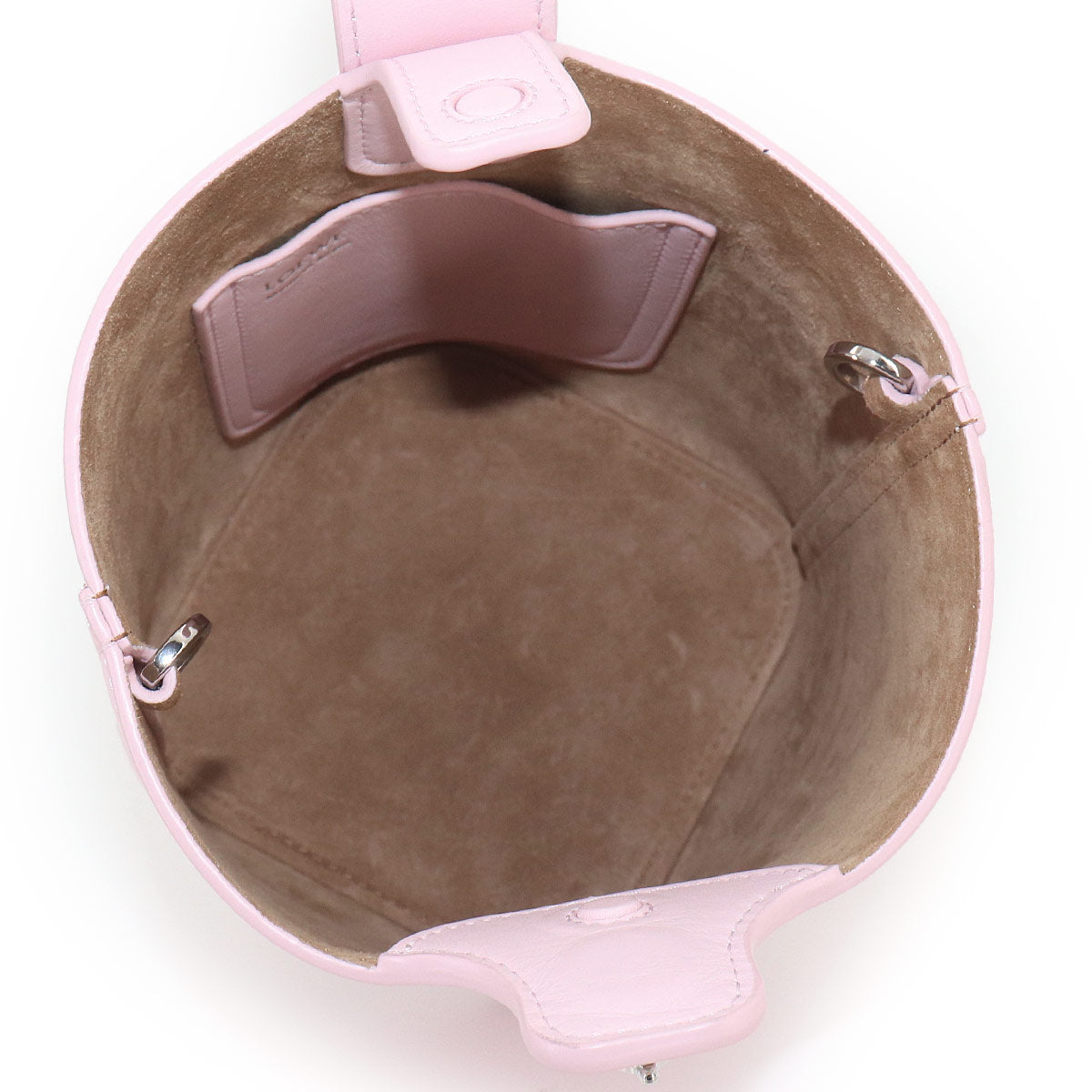 LOEWE Pebble Bucket Bag Mini Hand Shoulder Bag Leather Blossom