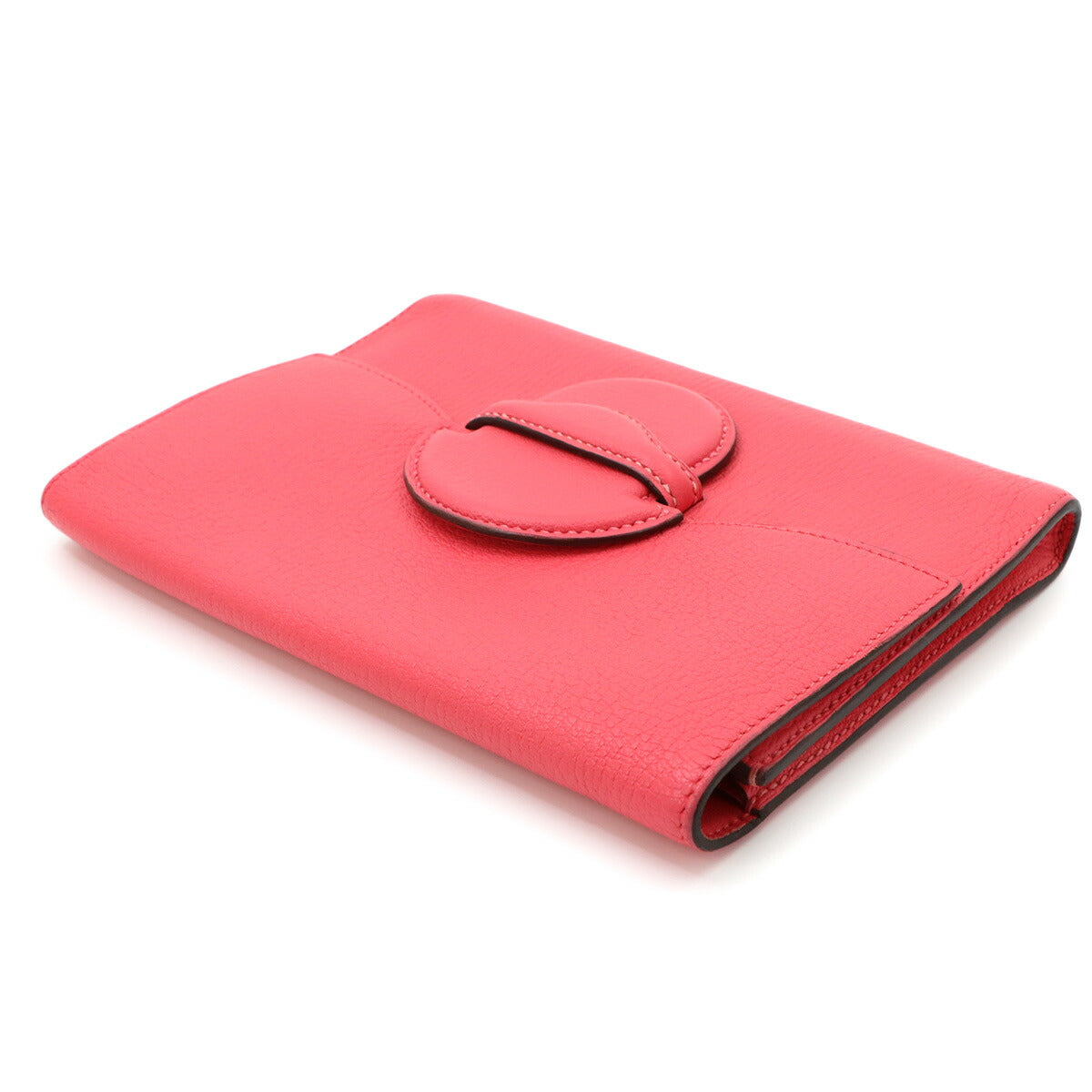 1938 Portfolio Wallet Chevre Pink Clutch Bag Purse