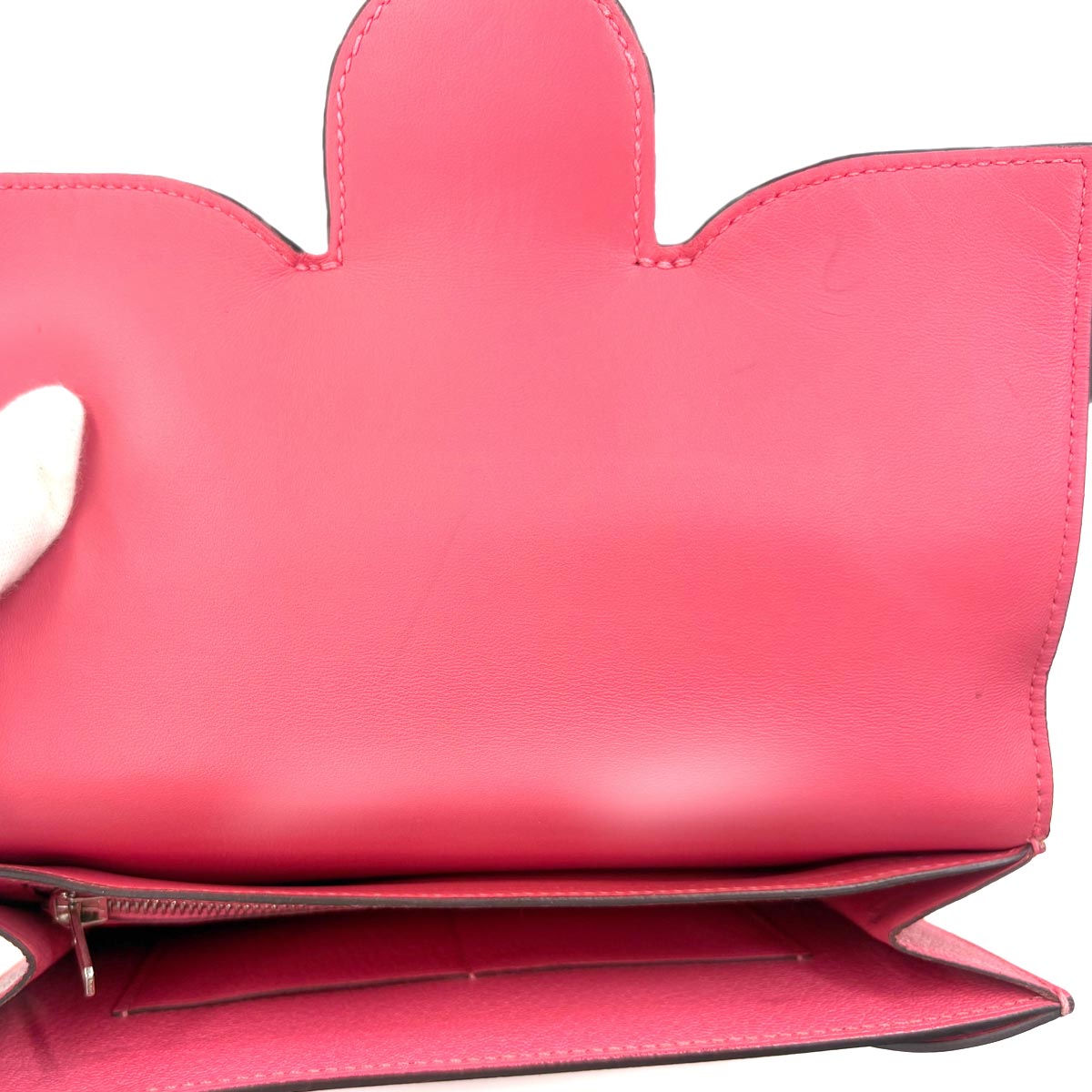 1938 Portfolio Wallet Chevre Pink Clutch Bag Purse