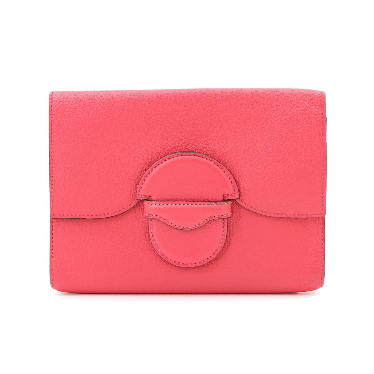 1938 Portfolio Wallet Chevre Pink Clutch Bag Purse