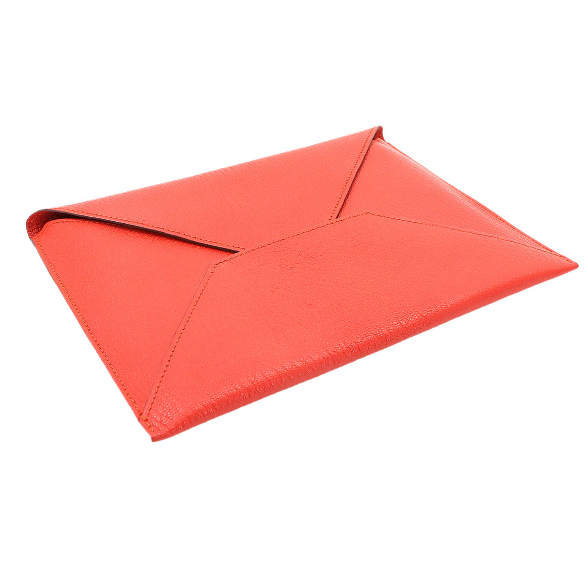Envelope trio Pouch Chevre Rouge Casaque Orange Lime