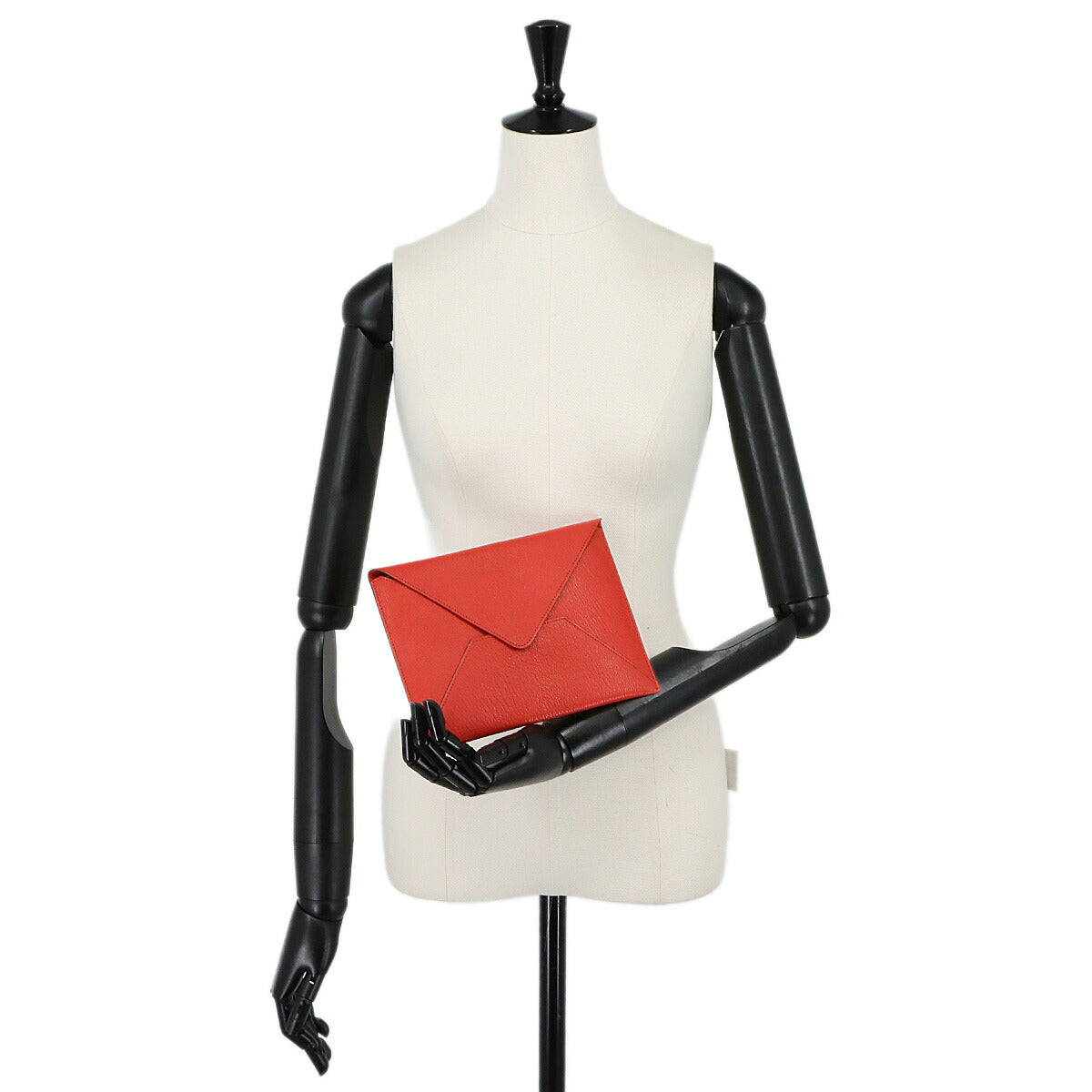 Envelope trio Pouch Chevre Rouge Casaque Orange Lime