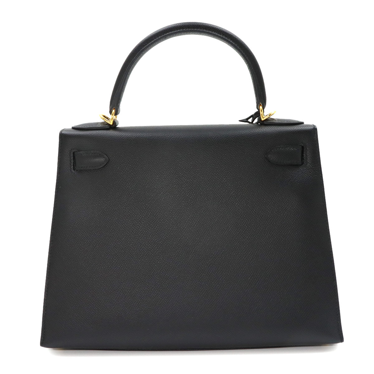 Kelly 28 Veau Epsom Black 2way Hand Shoulder Bag Purse