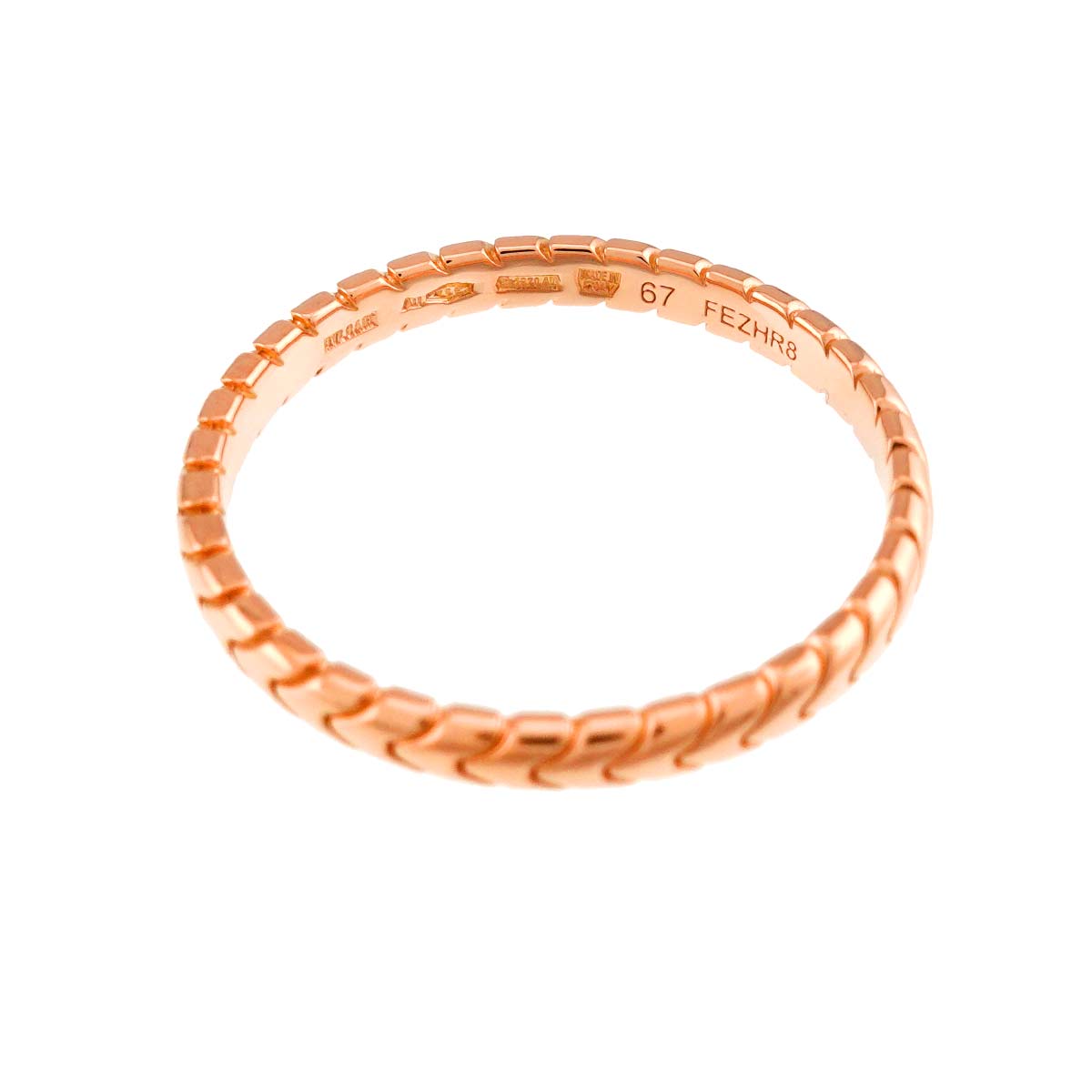 BVLGARI SPIGA Ring 18K PG 750 Size67 11.75(US)
