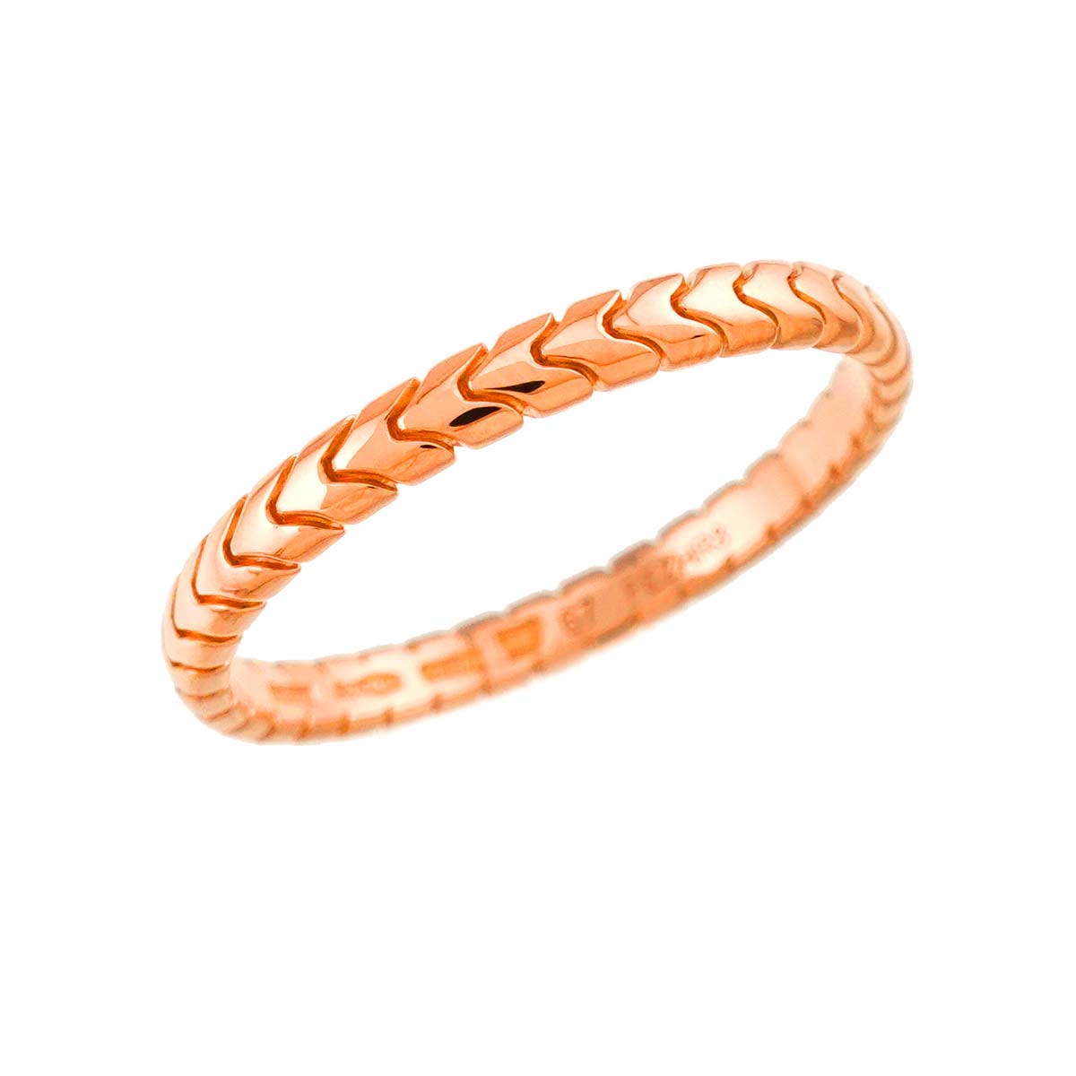 BVLGARI SPIGA Ring 18K PG 750 Size67 11.75(US)
