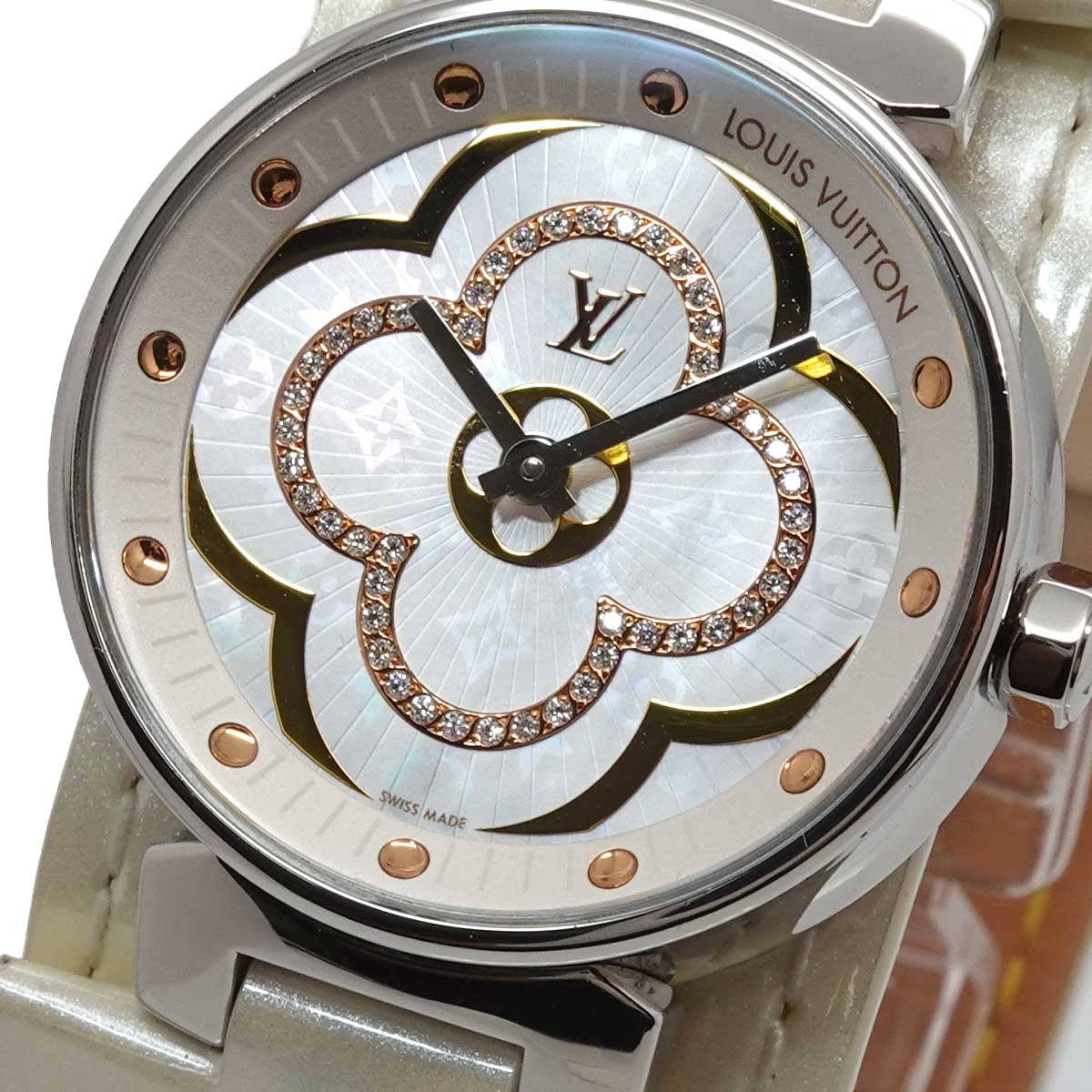 Tambour Moon Divine QA017 Quartz Diamond Ladies Watch