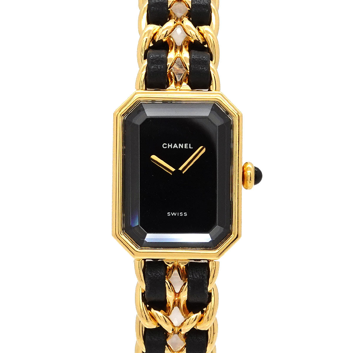Premiere Size L H0001 Vintage Quartz Black Dial Ladies Watch