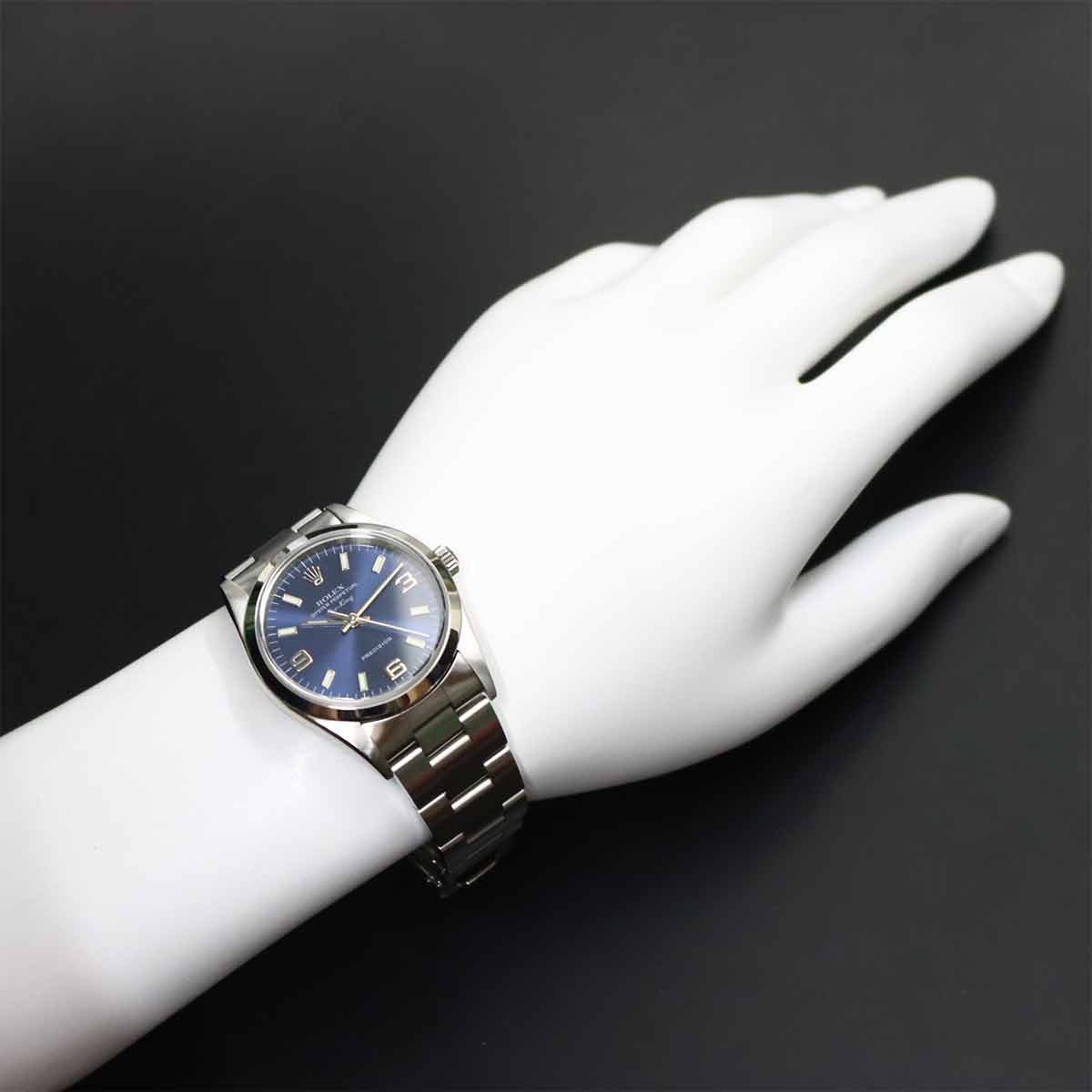 Air King 14000 Serial U Automatic Blue Dial Mens Watch