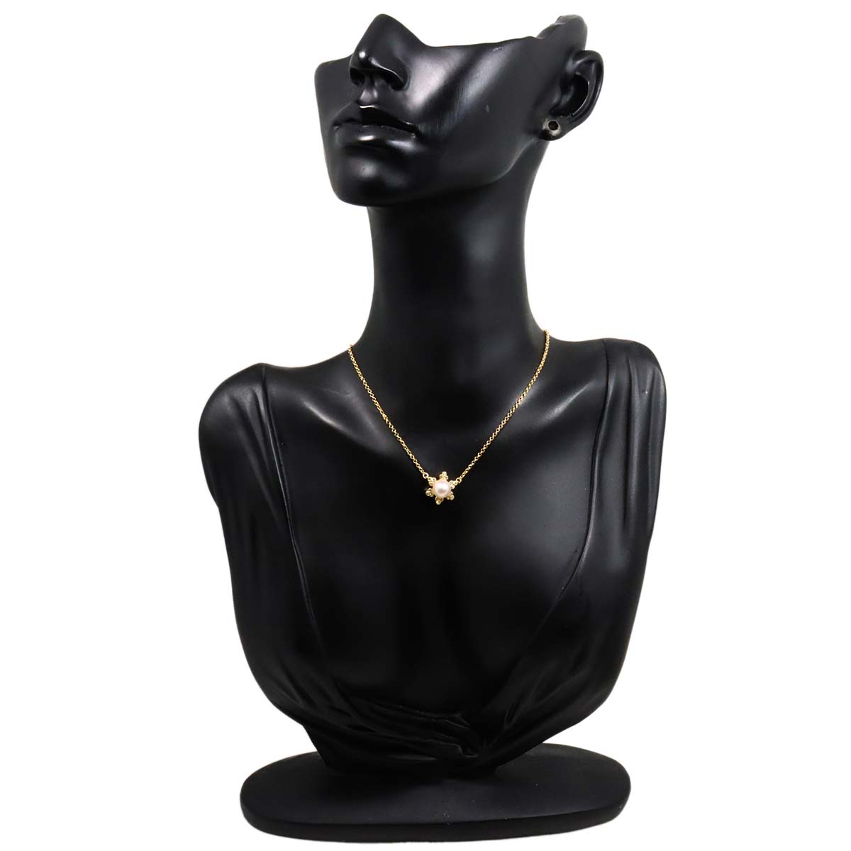 Akoya Pearl 7.0mm Diamond Necklace K18 YG 750