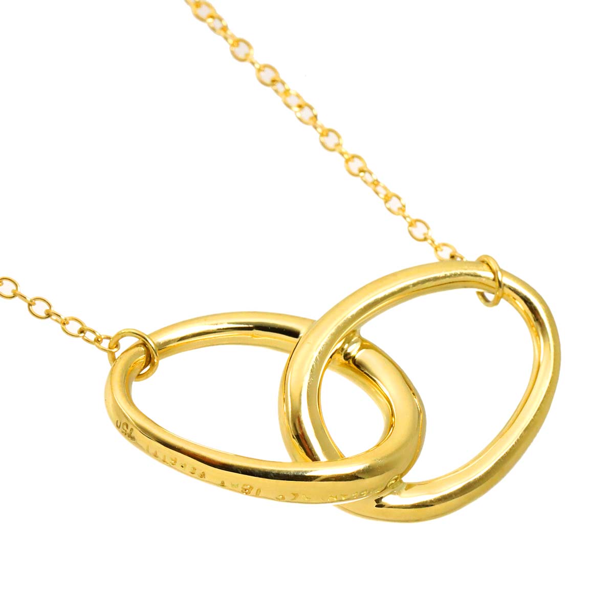 Double Loop Necklace 18K Yellow Gold 750