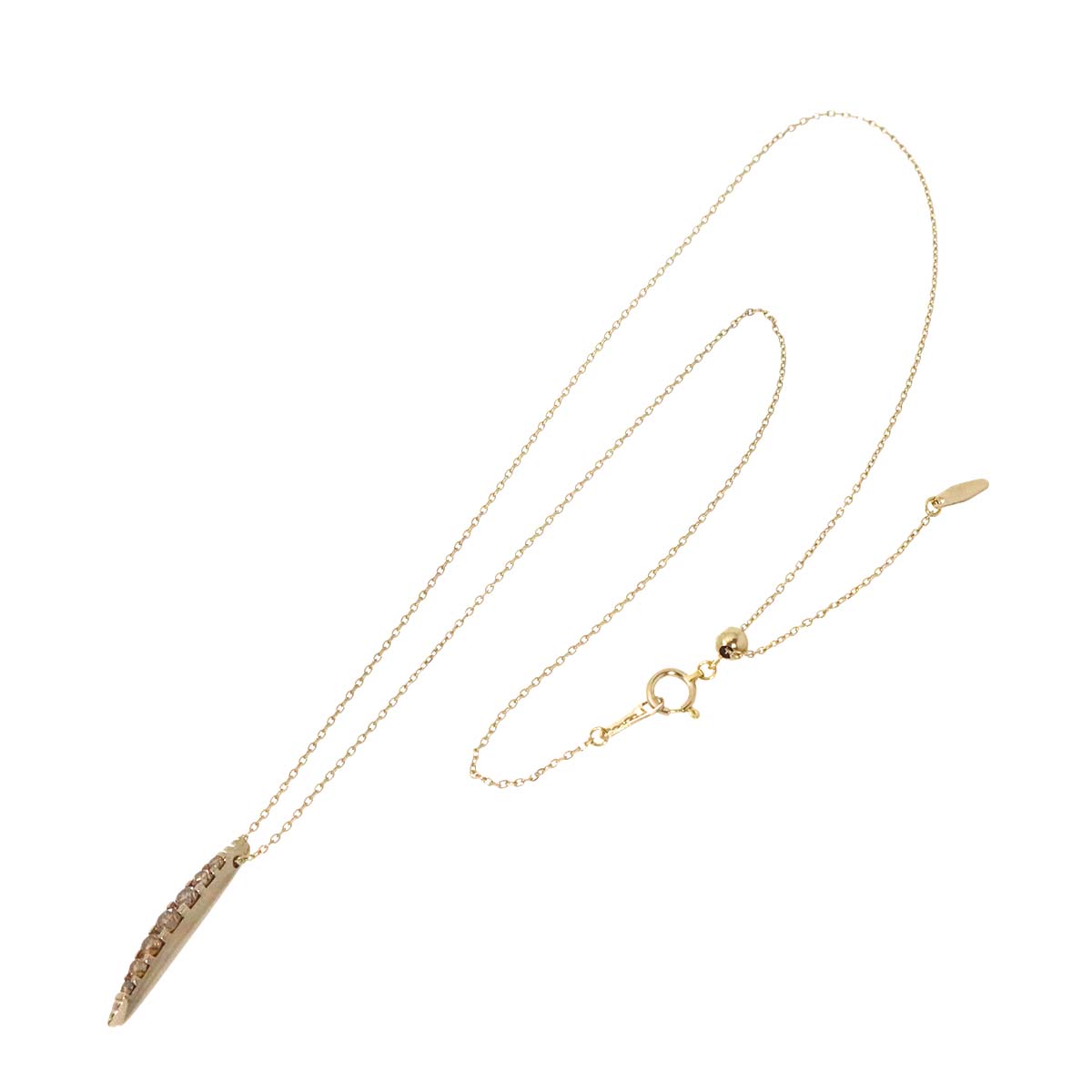 Diamond 0.50ct Necklace 18K Brown Gold 750