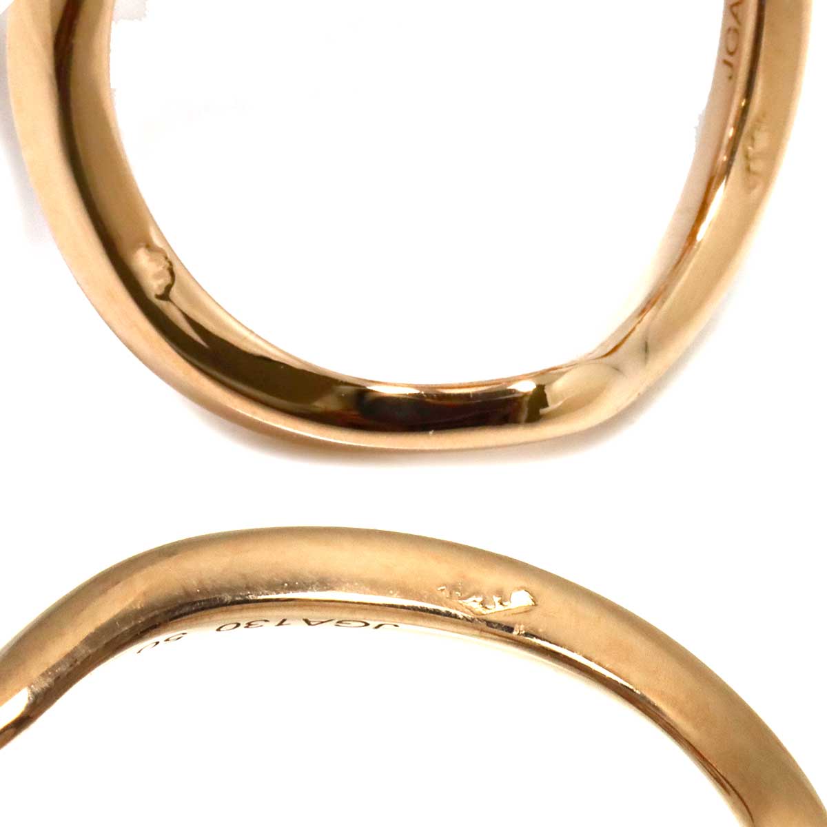 Sapphire Diamond Ring 18K PG 750 Size50 Size5.25-5.5(US)