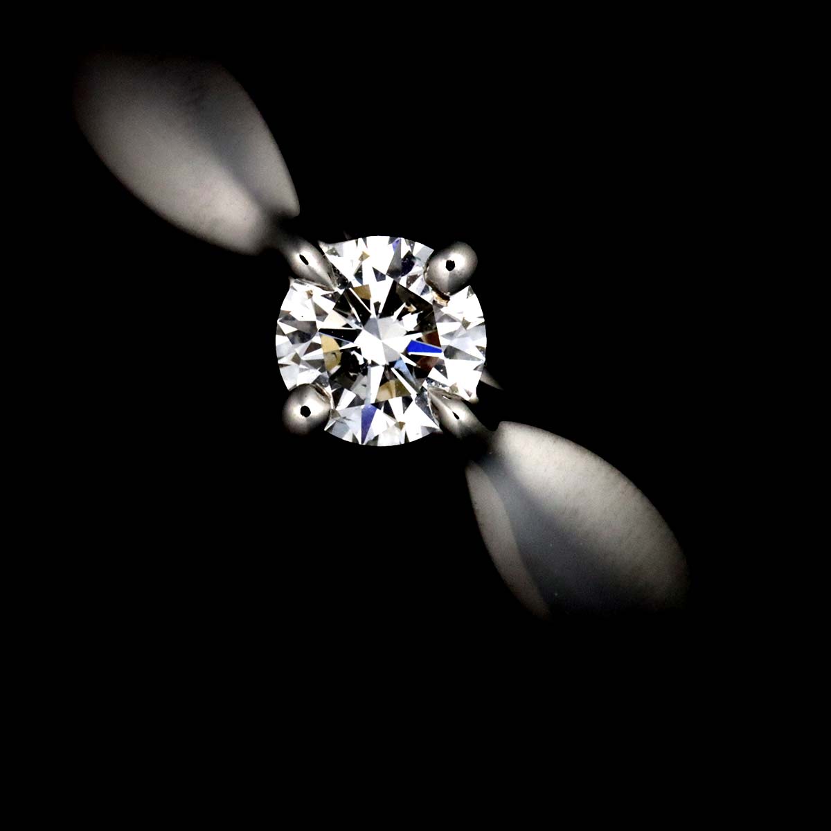 Diamond 0.19ct E/VS1/3EX Ring Platinum size48 4.5(US)
