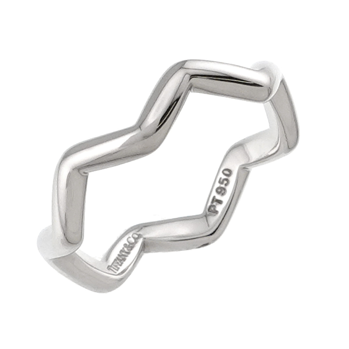 Zigzag Ring Pt Platinum size4.75-5(US)