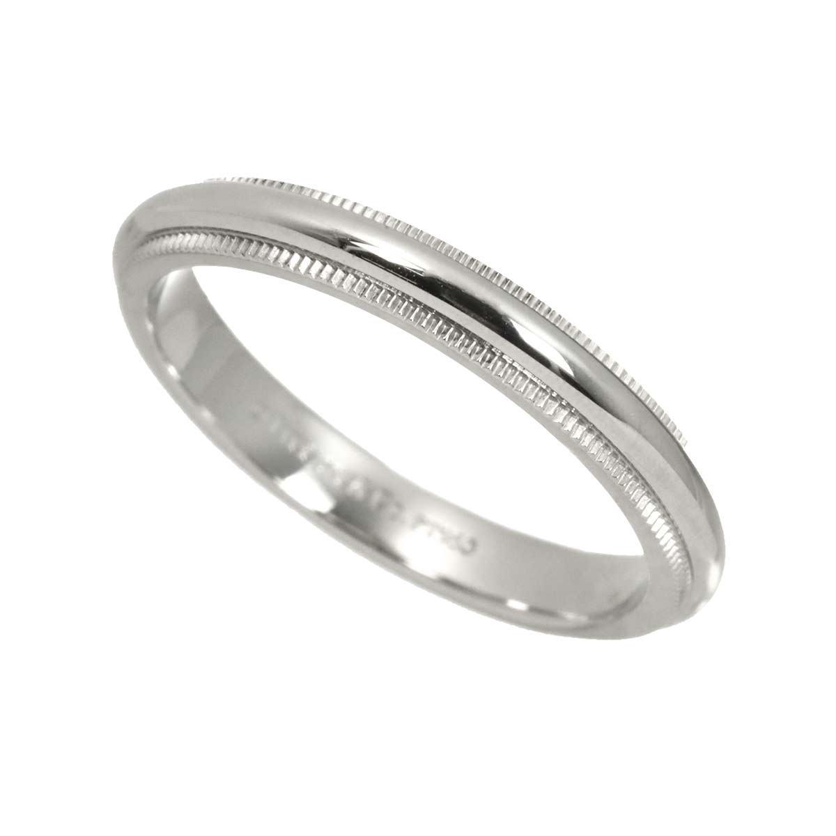 Milgrain Band Ring Pt Platinum Size7.5(US)