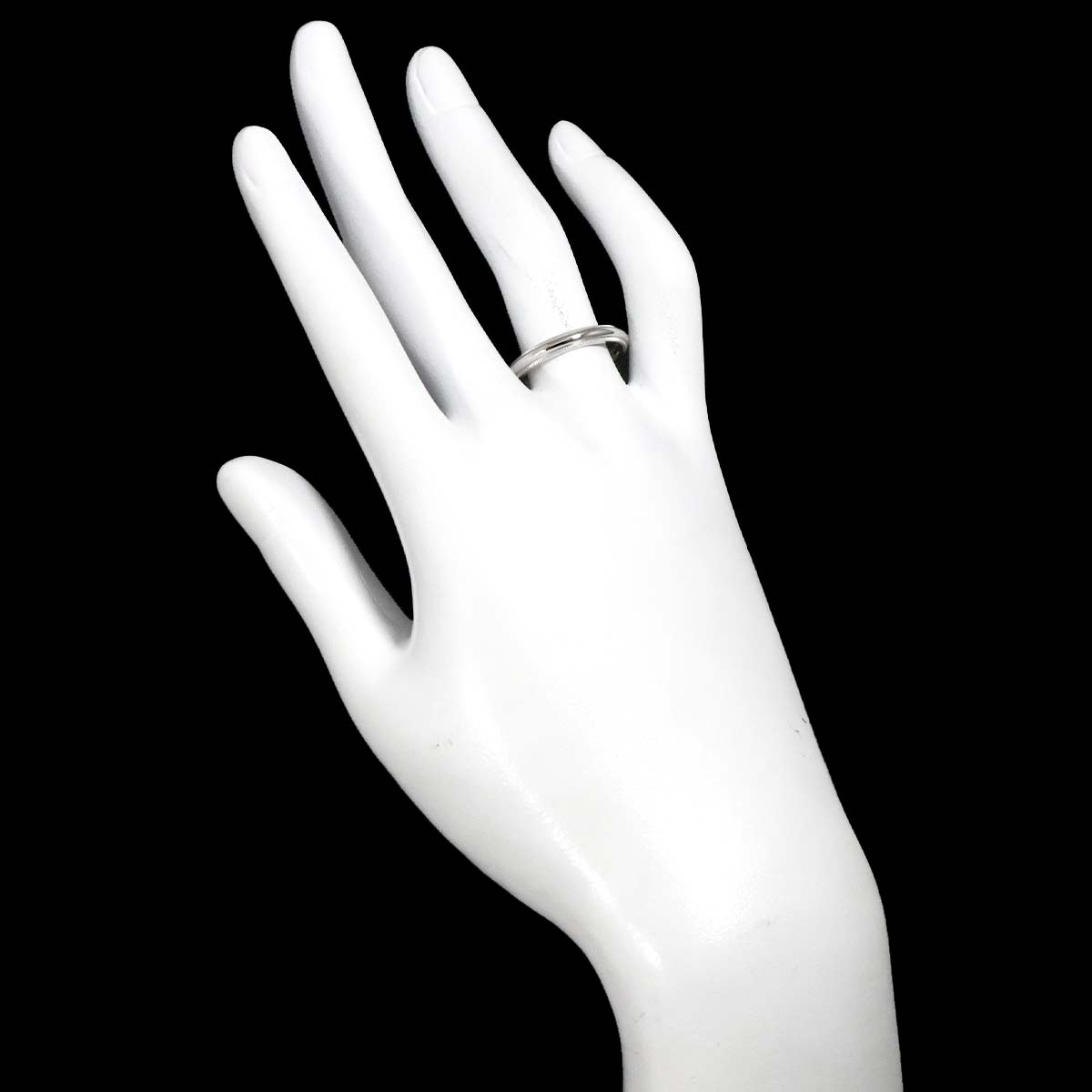 Milgrain Band Ring Pt Platinum Size7.5(US)