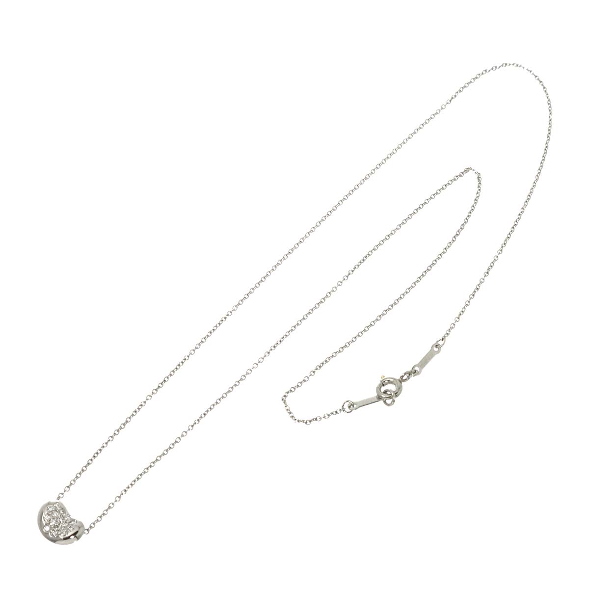 Bean Diamond Necklace Platinum