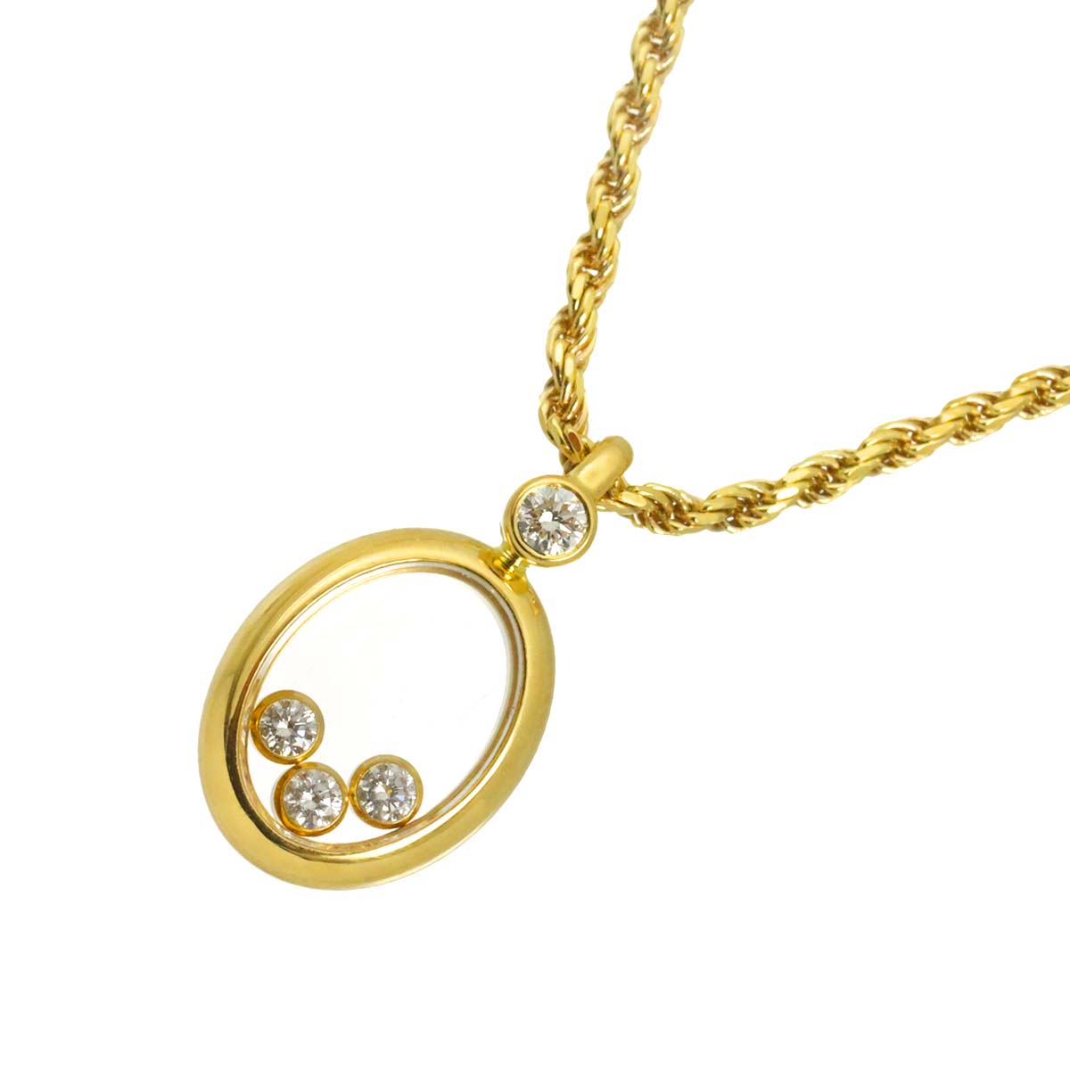 Happy Diamond Necklace 18K Yellow Gold 750