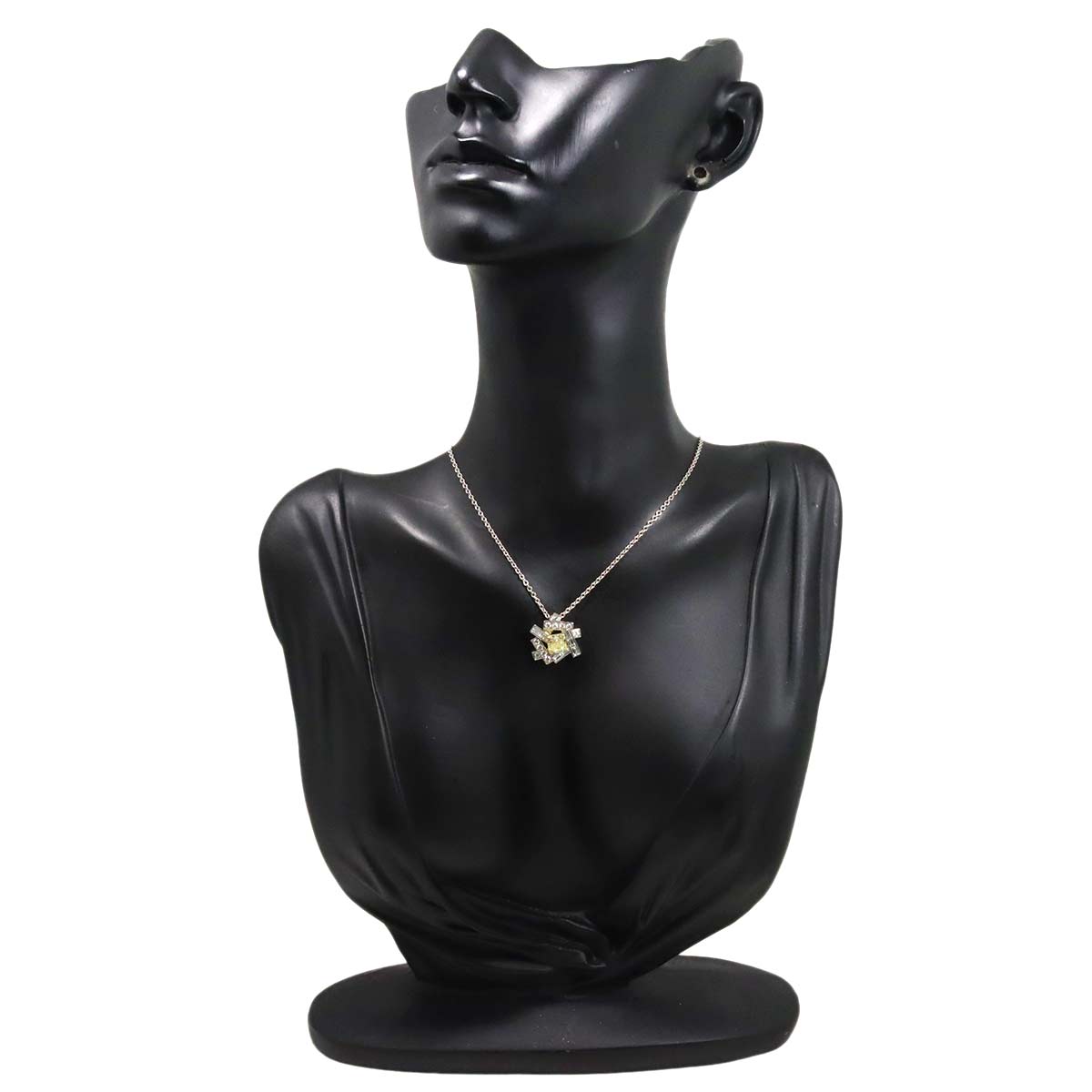 Diamond 1.01ct FY/VVS2 Necklace 18K WG YG 750