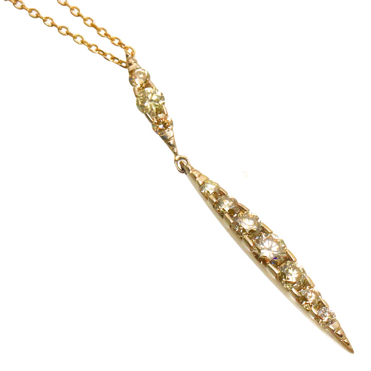 Brown Diamond 1.00ct Necklace 18K Brown Gold 750