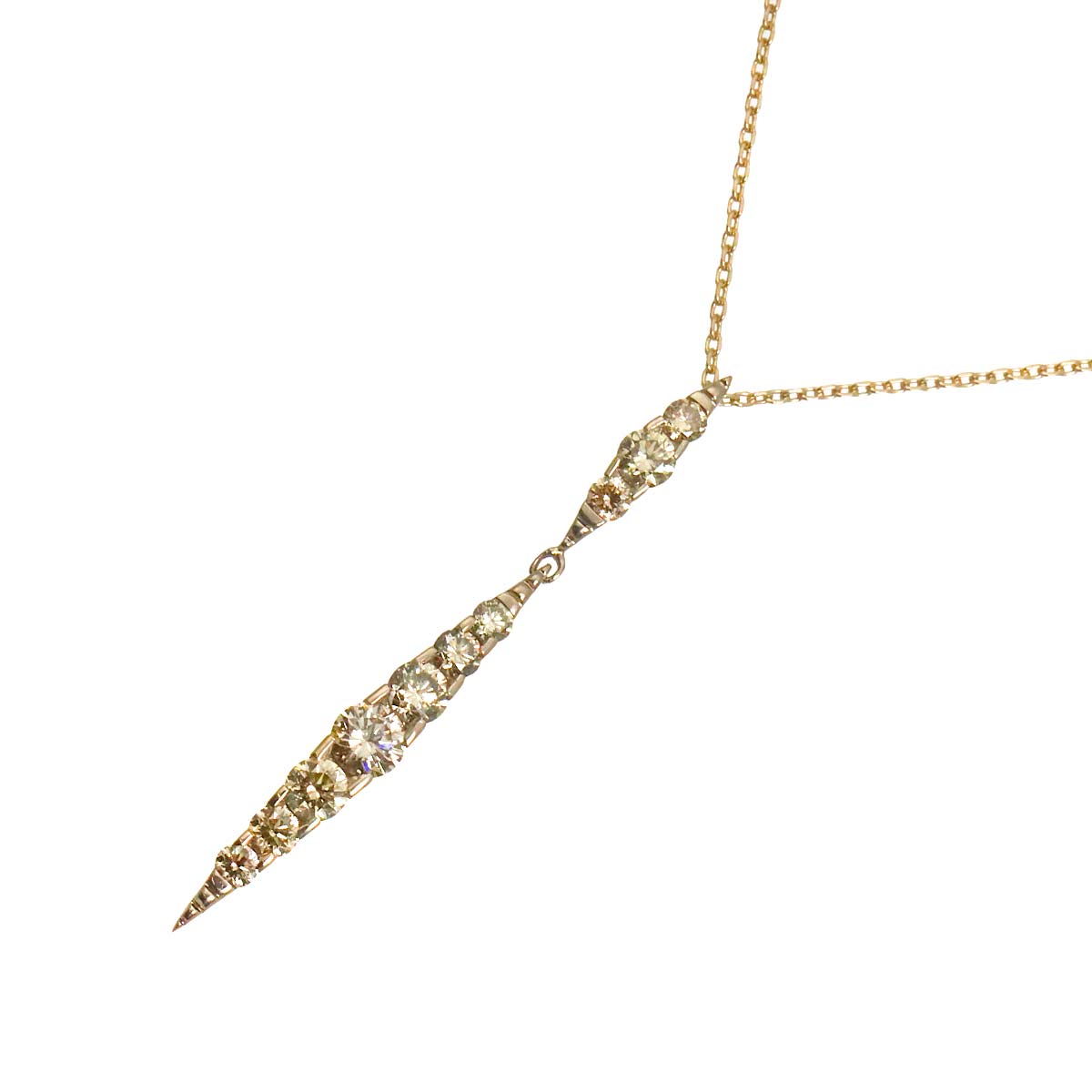 Brown Diamond 1.00ct Necklace 18K Brown Gold 750