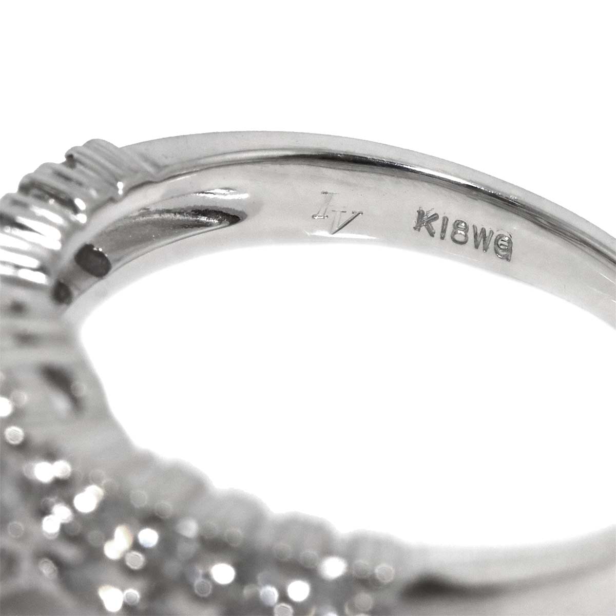 Diamond 0.349ct/0.68ct Ring 18K WG 750 Size6-6.25(US)