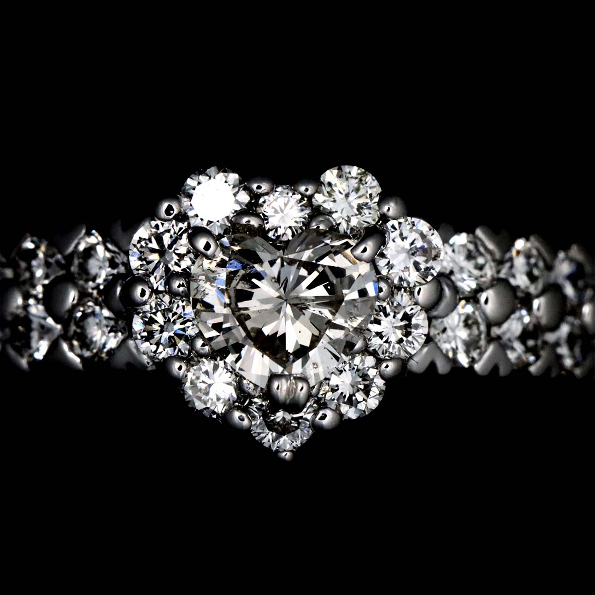 Diamond 0.349ct/0.68ct Ring 18K WG 750 Size6-6.25(US)