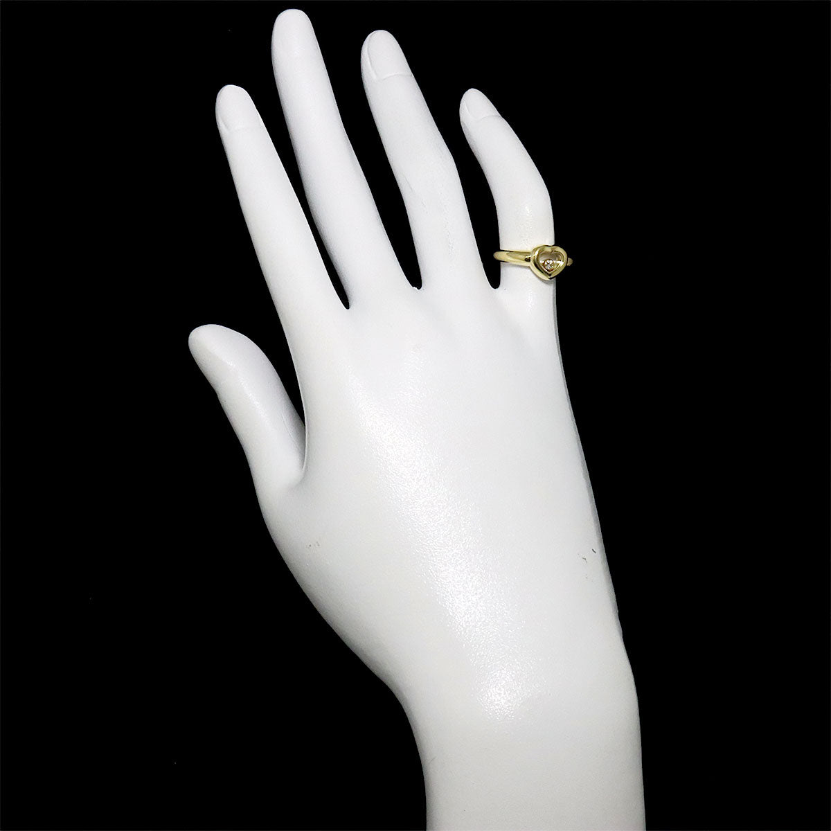 Happy Diamond Ring 18K YG 750 Size4-4.5(US)