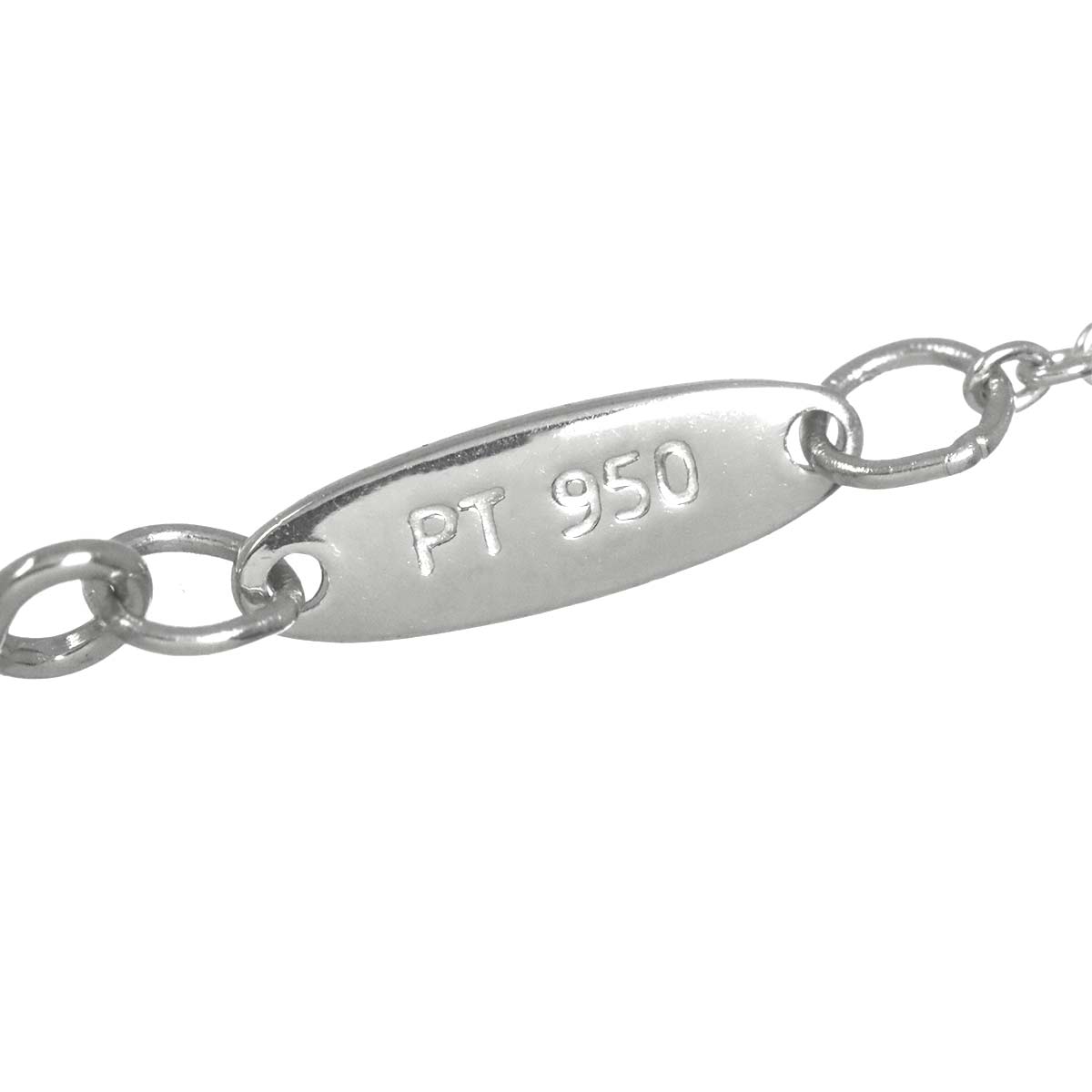 Open Heart Necklace Platinum