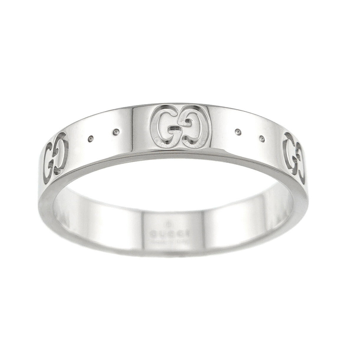 Icon Ring 18K WG White Gold 750 Size17 7.5-7.75(US)