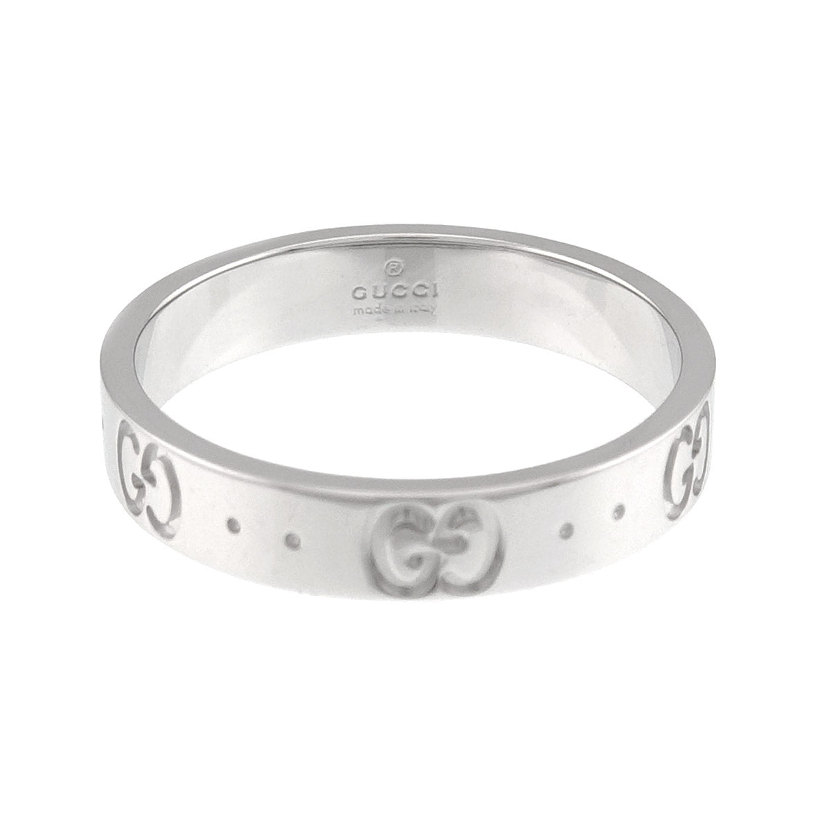 Icon Ring 18K WG White Gold 750 Size17 7.5-7.75(US)