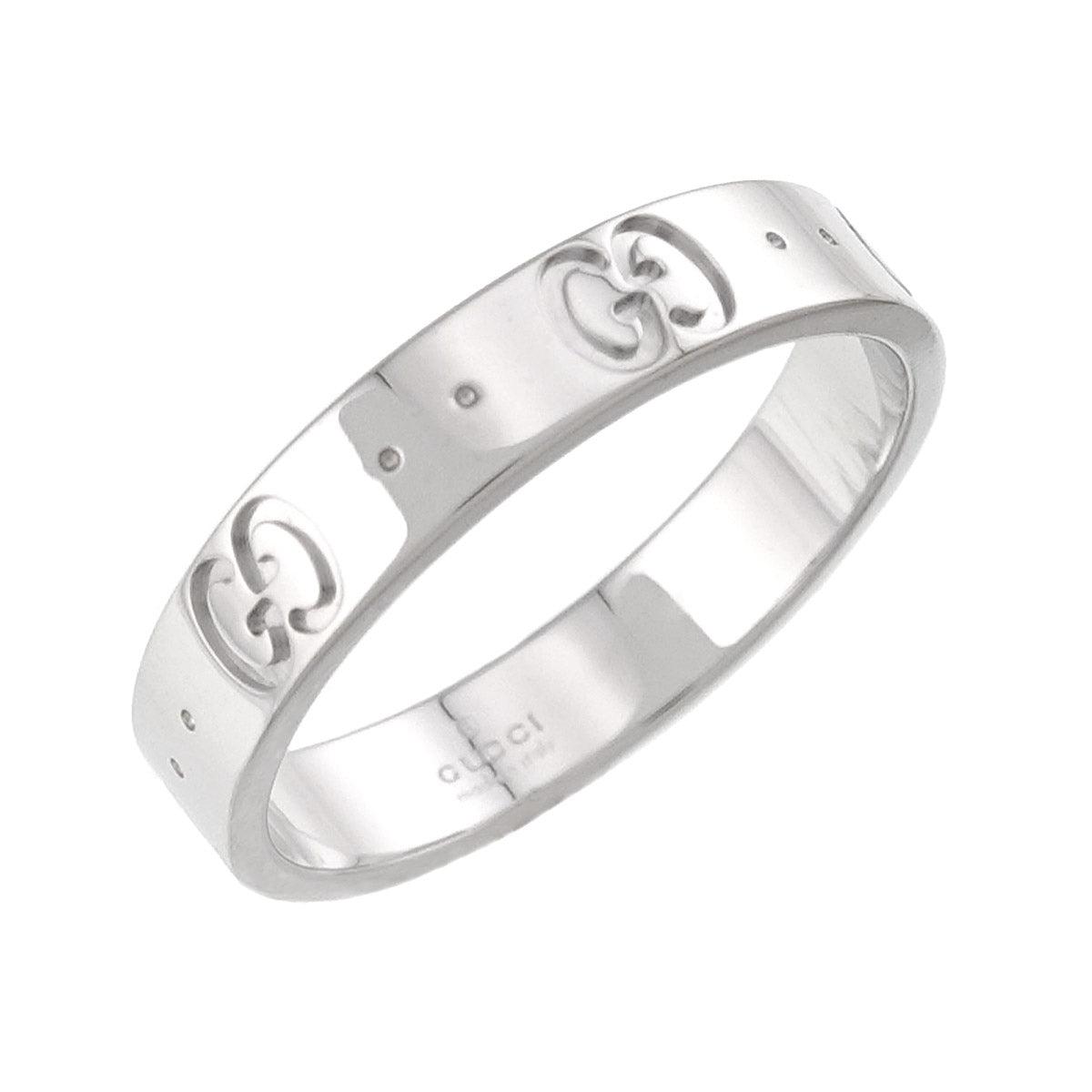 Icon Ring 18K WG White Gold 750 Size17 7.5-7.75(US)