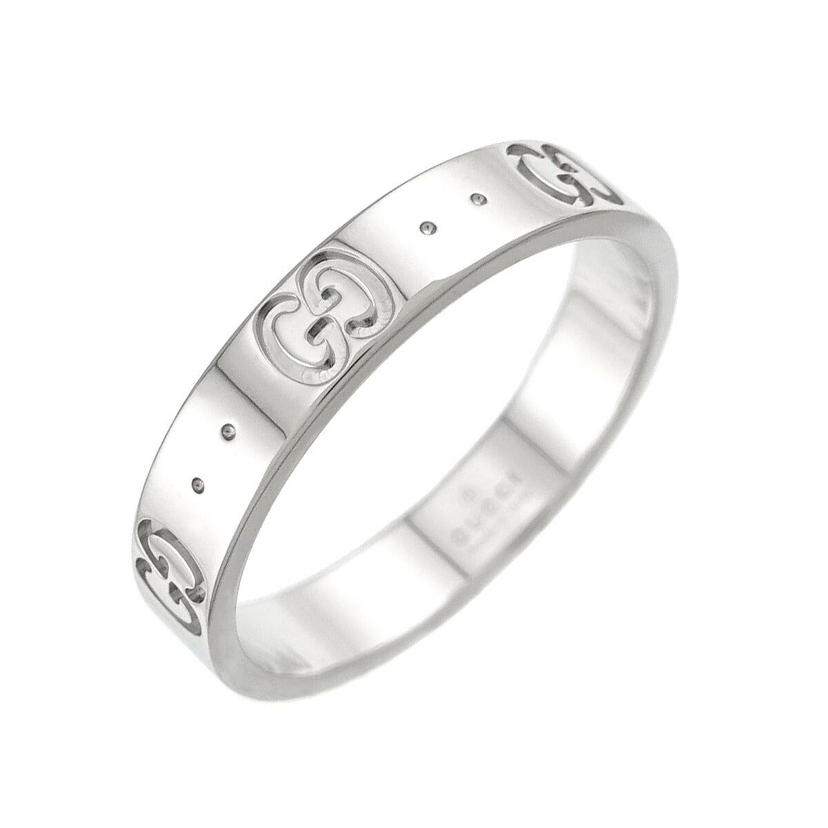 Icon Ring 18K WG White Gold 750 Size17 7.5-7.75(US)