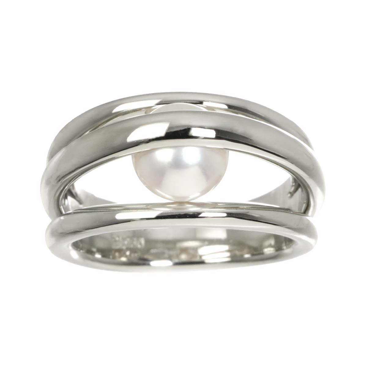 Akoya Pearl 7.2mm Ring Platinum size5.5-5.75(US)
