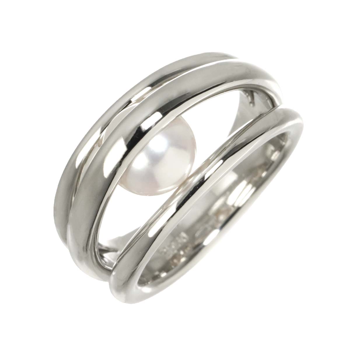Akoya Pearl 7.2mm Ring Platinum size5.5-5.75(US)