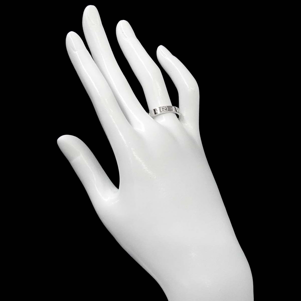 Icon Ring 18K WG White Gold 750 Size18 8-8.25(US)